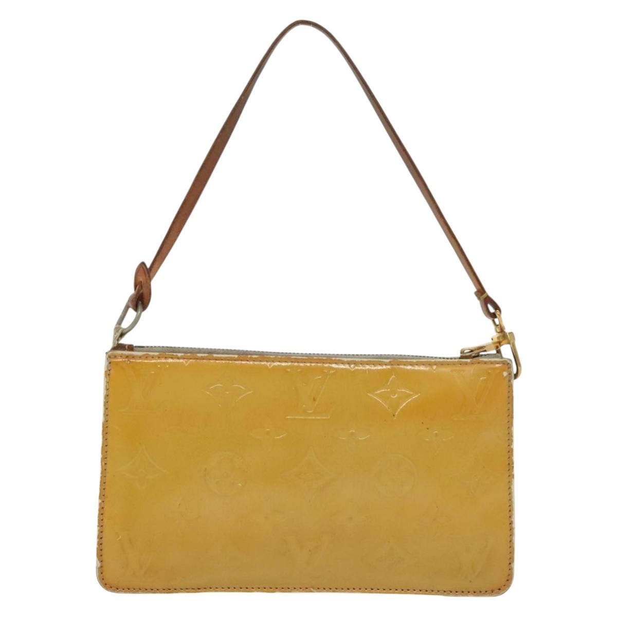 LOUIS VUITTON Monogram Vernis Lexington Accessory Pouch Gris M91056 Auth 134903