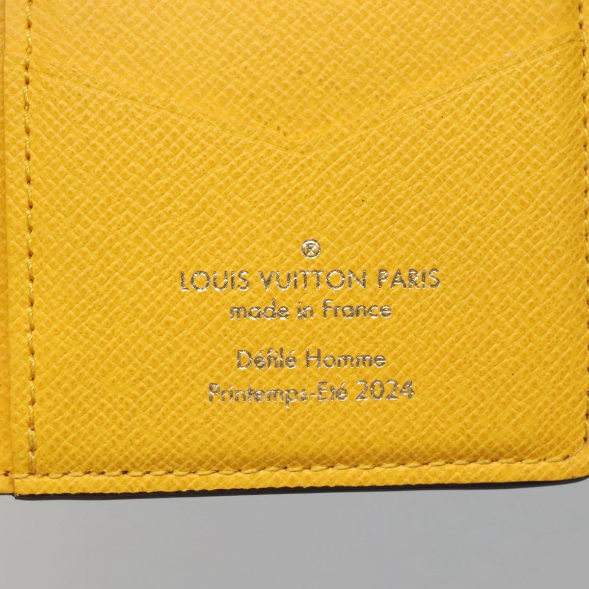 LOUIS VUITTON Damier Pop Organizer De Poch Card Case Yellow N40596 Auth 134907M