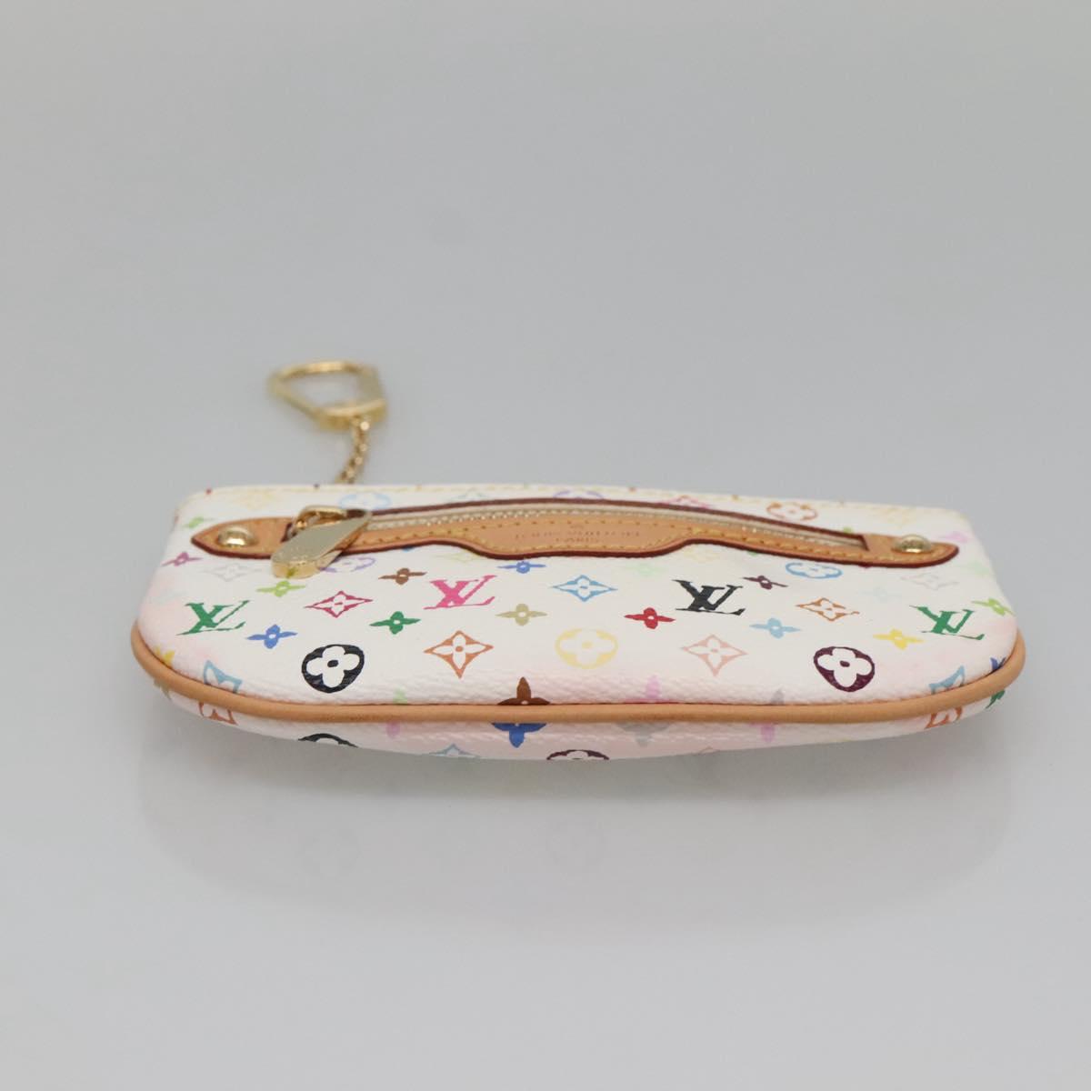 LOUIS VUITTON Monogram Multicolor Pochette MM Pouch White M60028 LV Auth 134908V