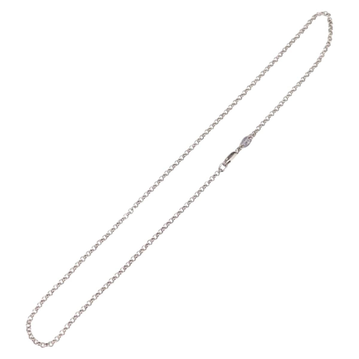 Chrome Hearts Roll Chain Necklace Ag925 Silver Auth 134925M