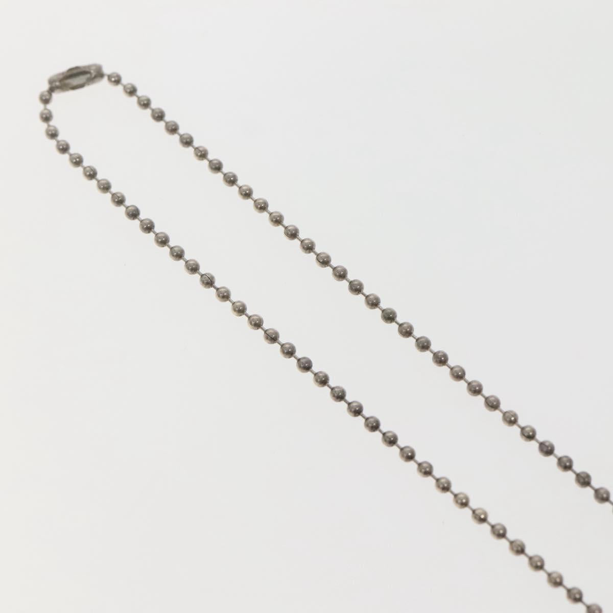 Chrome Hearts Pendant Tiny Dog Tag RS Cross Necklace Ag925 Silver Auth 134926M