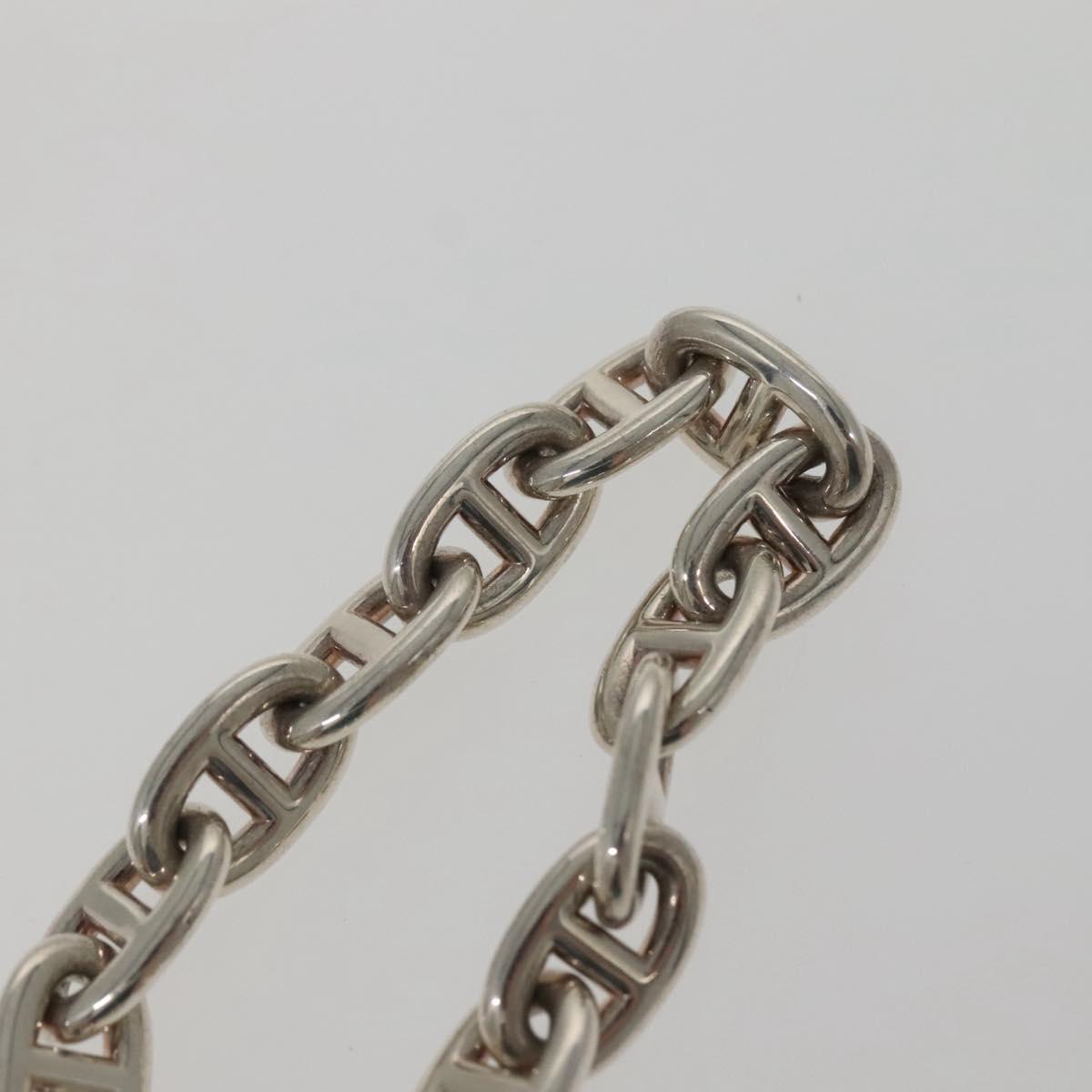 HERMES Chaine d'Ancre MM Bracelet Ag925 14 Links Silver Auth 134933SM