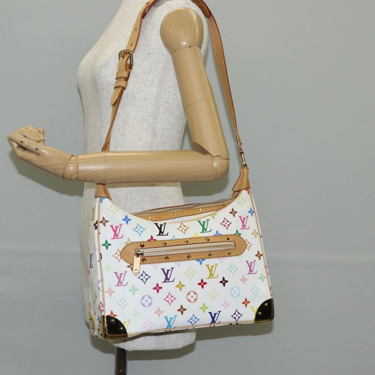 LOUIS VUITTON Monogram Multicolor Boulogne Bag White M92660 Auth 134950SAV
