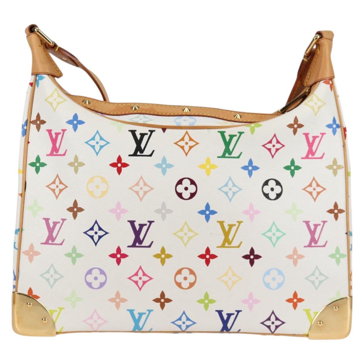 LOUIS VUITTON Monogram Multicolor Boulogne Bag White M92660 Auth 134950V