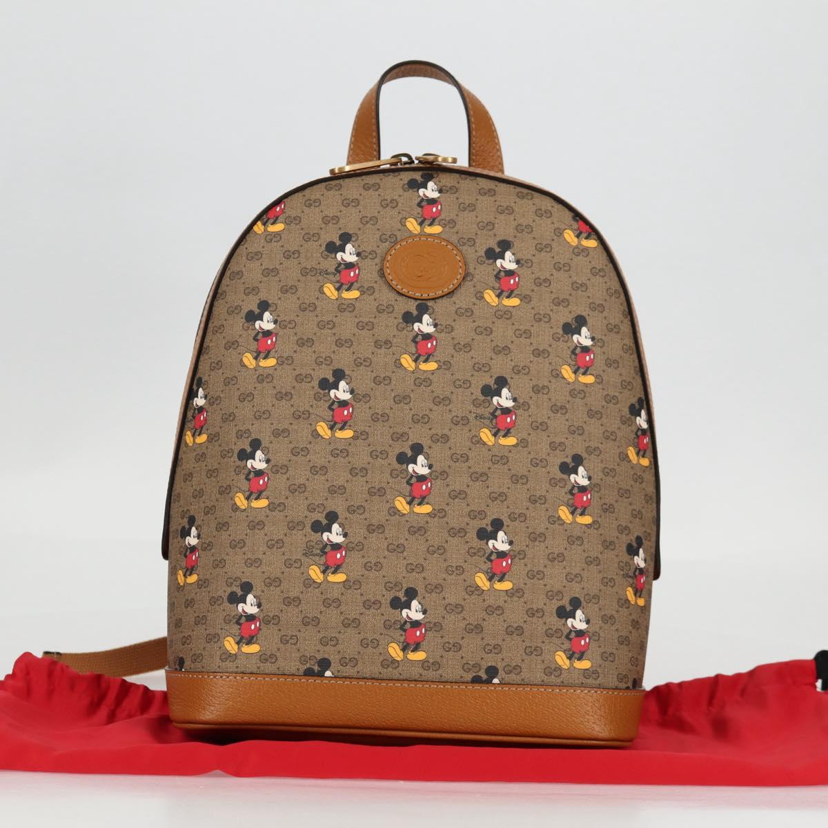 GUCCI Micro GG Supreme Disney Collaboration Backpack PVC 552884 Auth 134962M