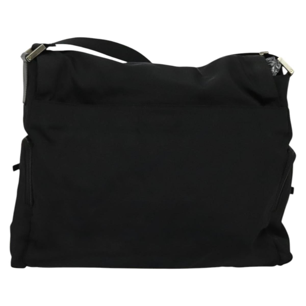 GUCCI Shoulder Bag Nylon Black 019 0340 Auth 134971