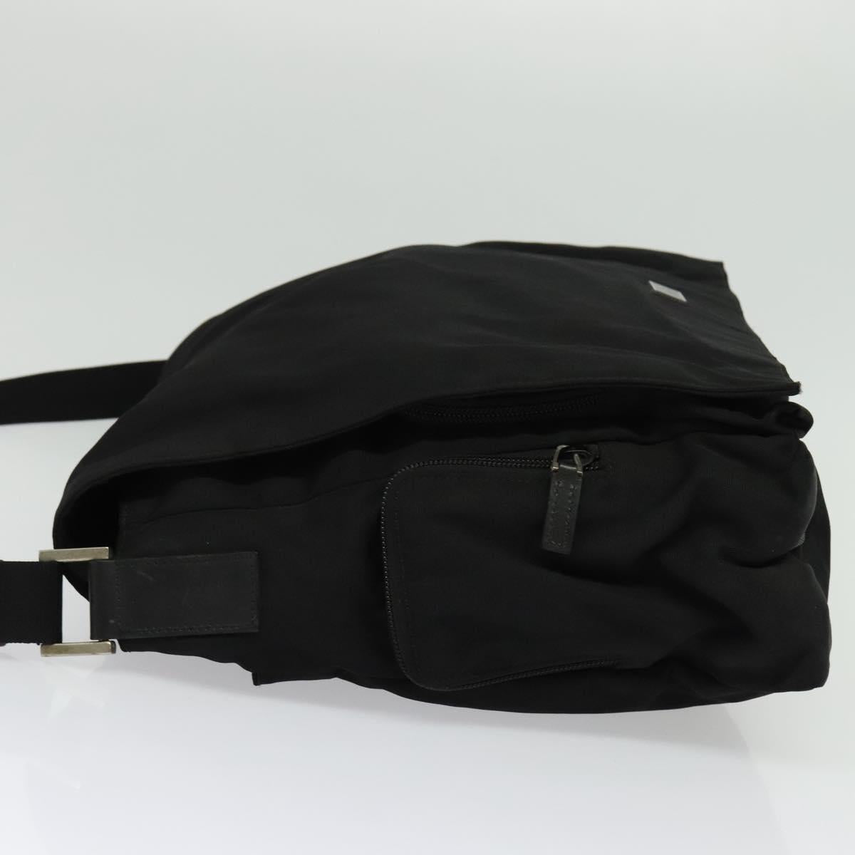 GUCCI Shoulder Bag Nylon Black 019 0340 Auth 134971