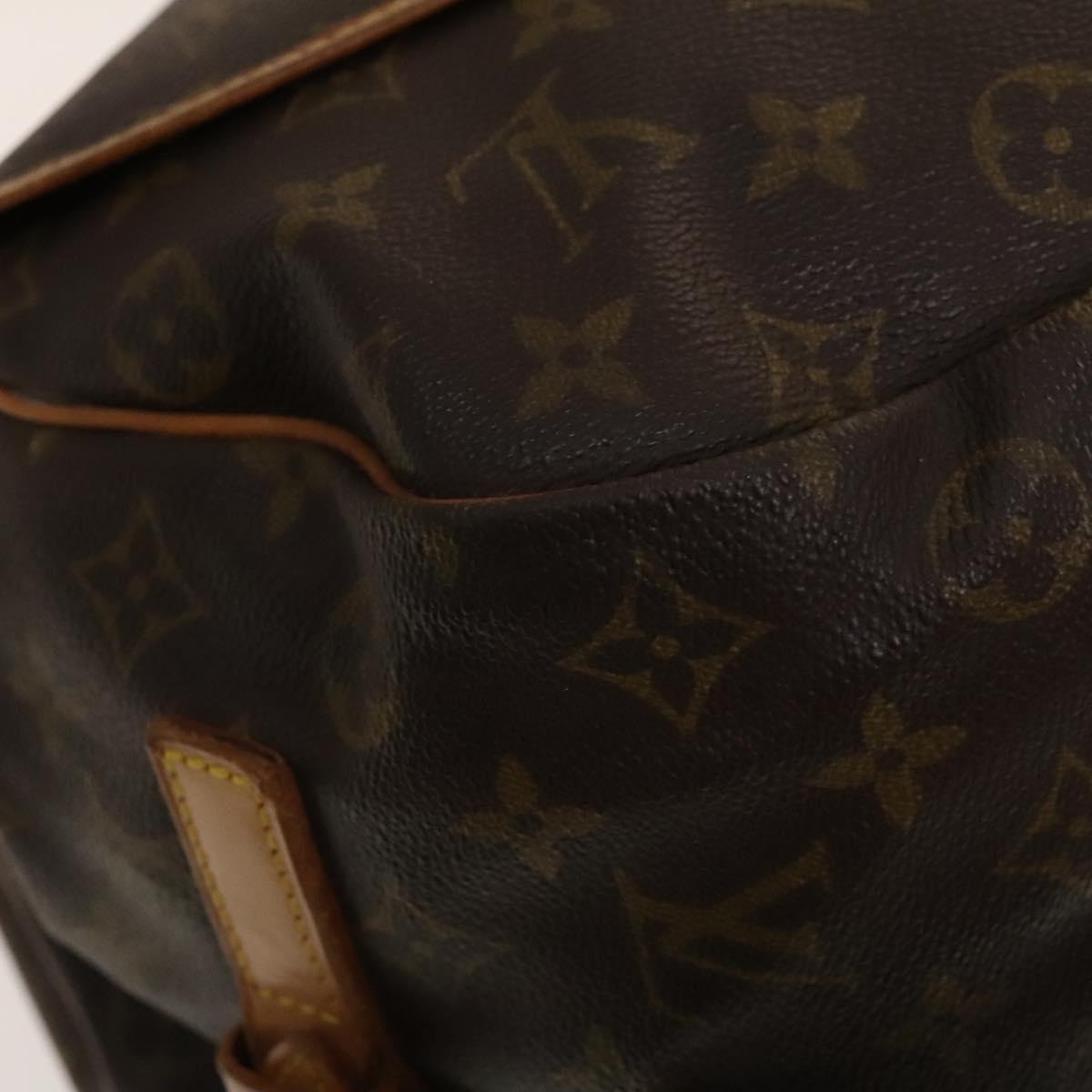 LOUIS VUITTON Monogram Saumur 35 Shoulder Bag M42254 LV Auth 134974