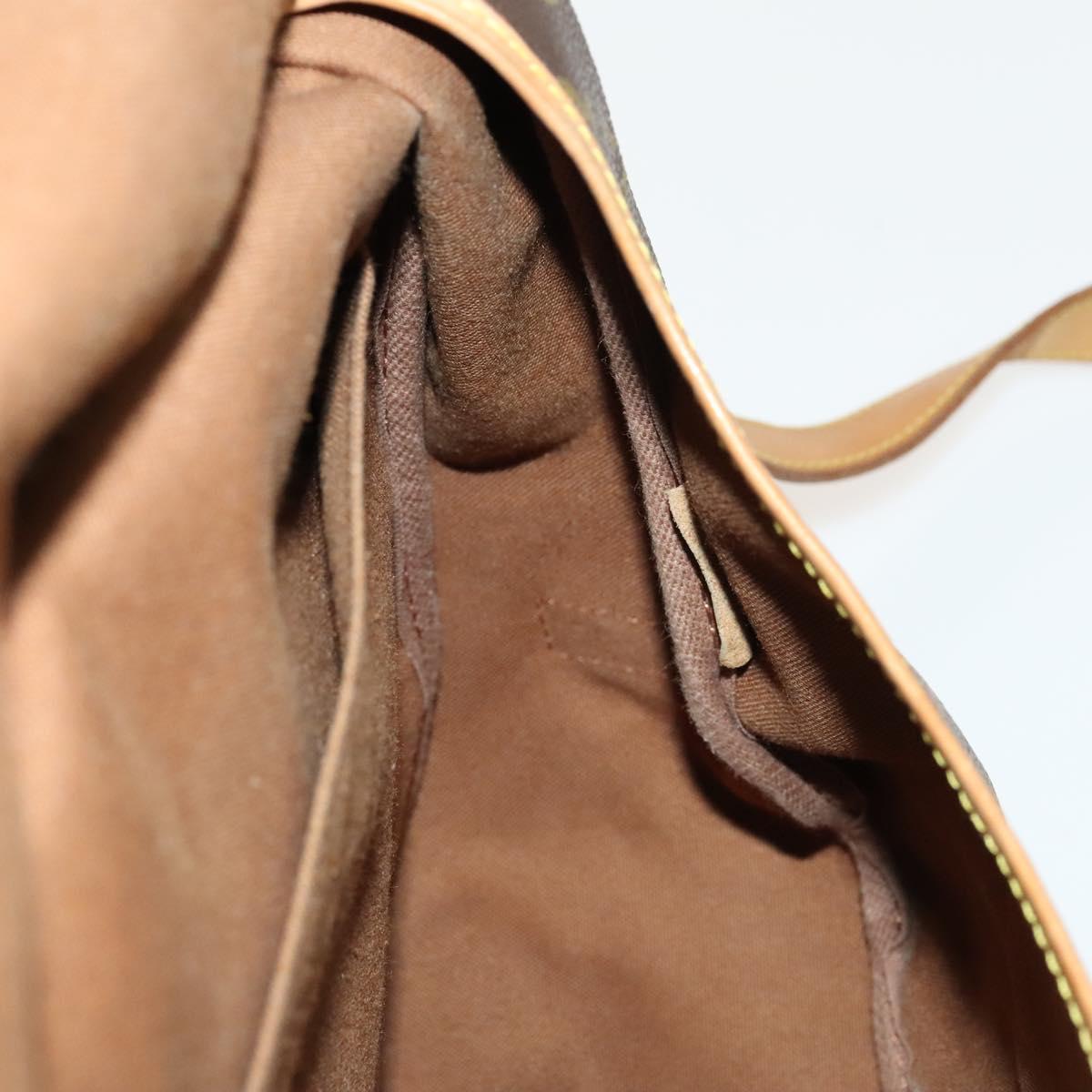 LOUIS VUITTON Monogram Saumur 35 Shoulder Bag M42254 LV Auth 134974