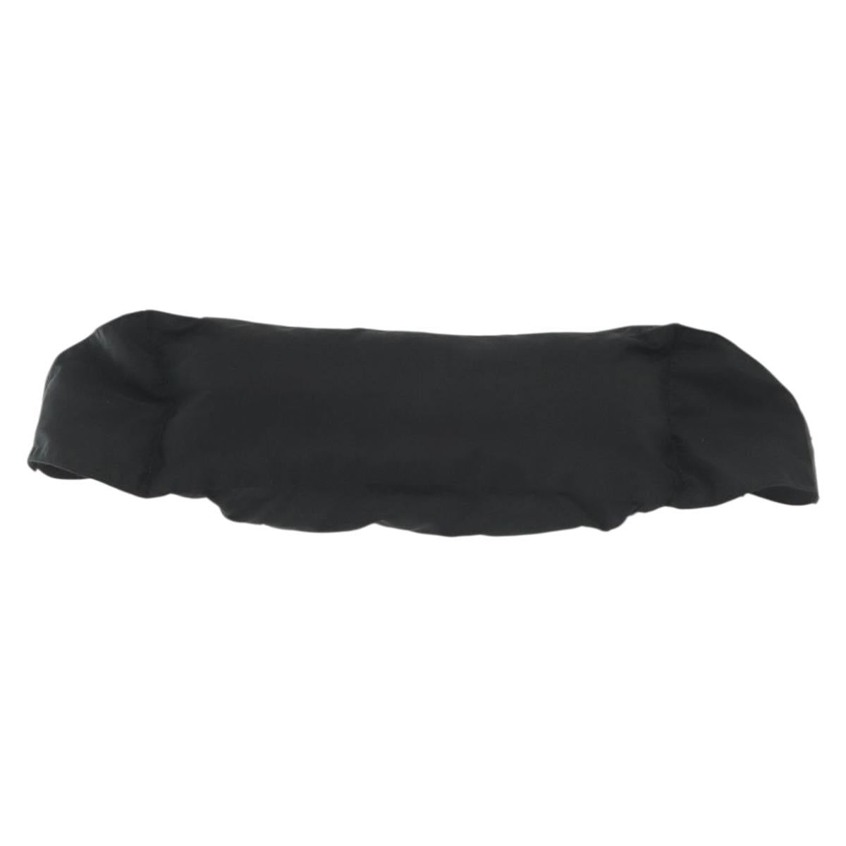 PRADA Waist bag Nylon Black Silver Auth 134983