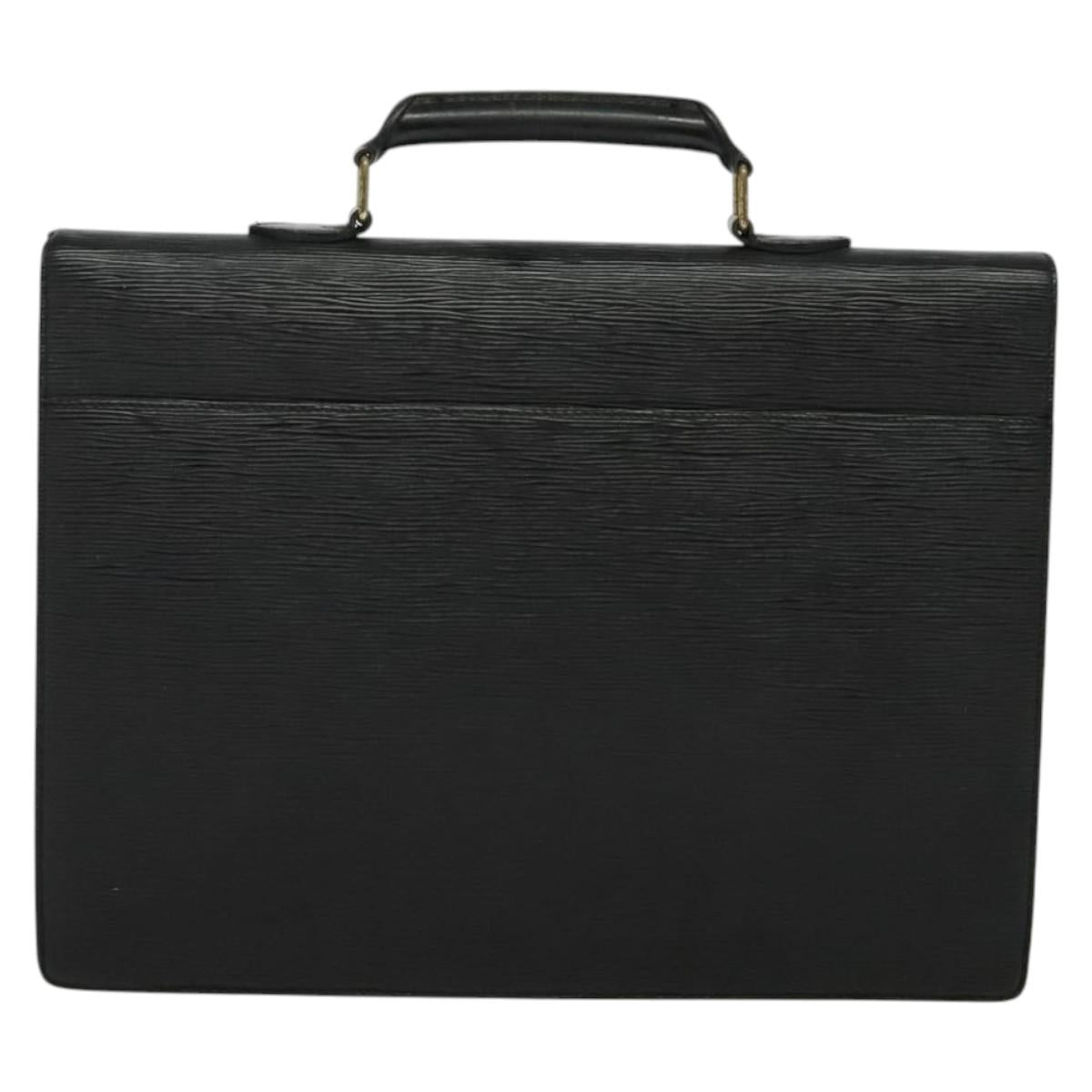 LOUIS VUITTON Epi Serviette Conseiller Business Bag Black M54422 LV Auth 134990