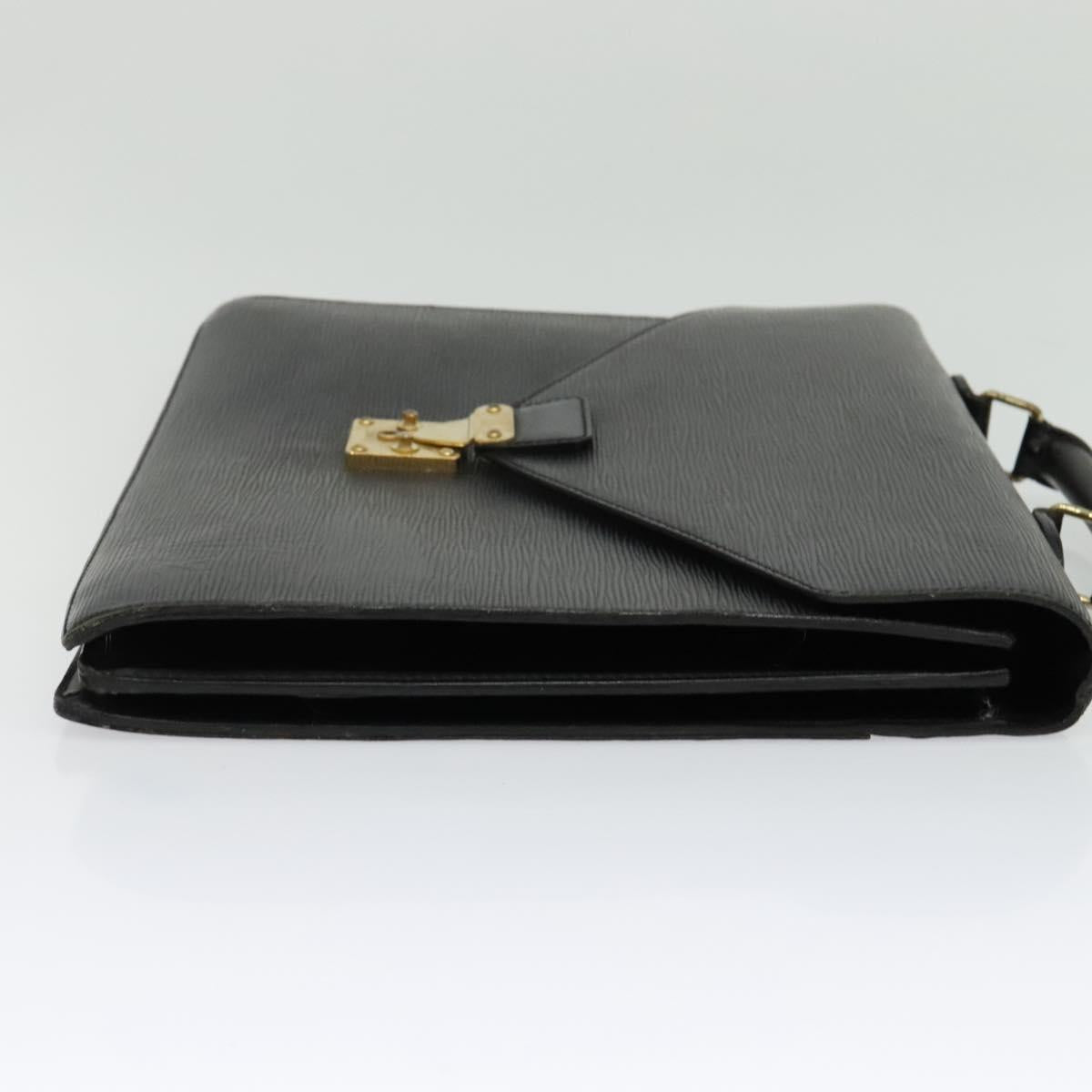 LOUIS VUITTON Epi Serviette Conseiller Business Bag Black M54422 LV Auth 134990