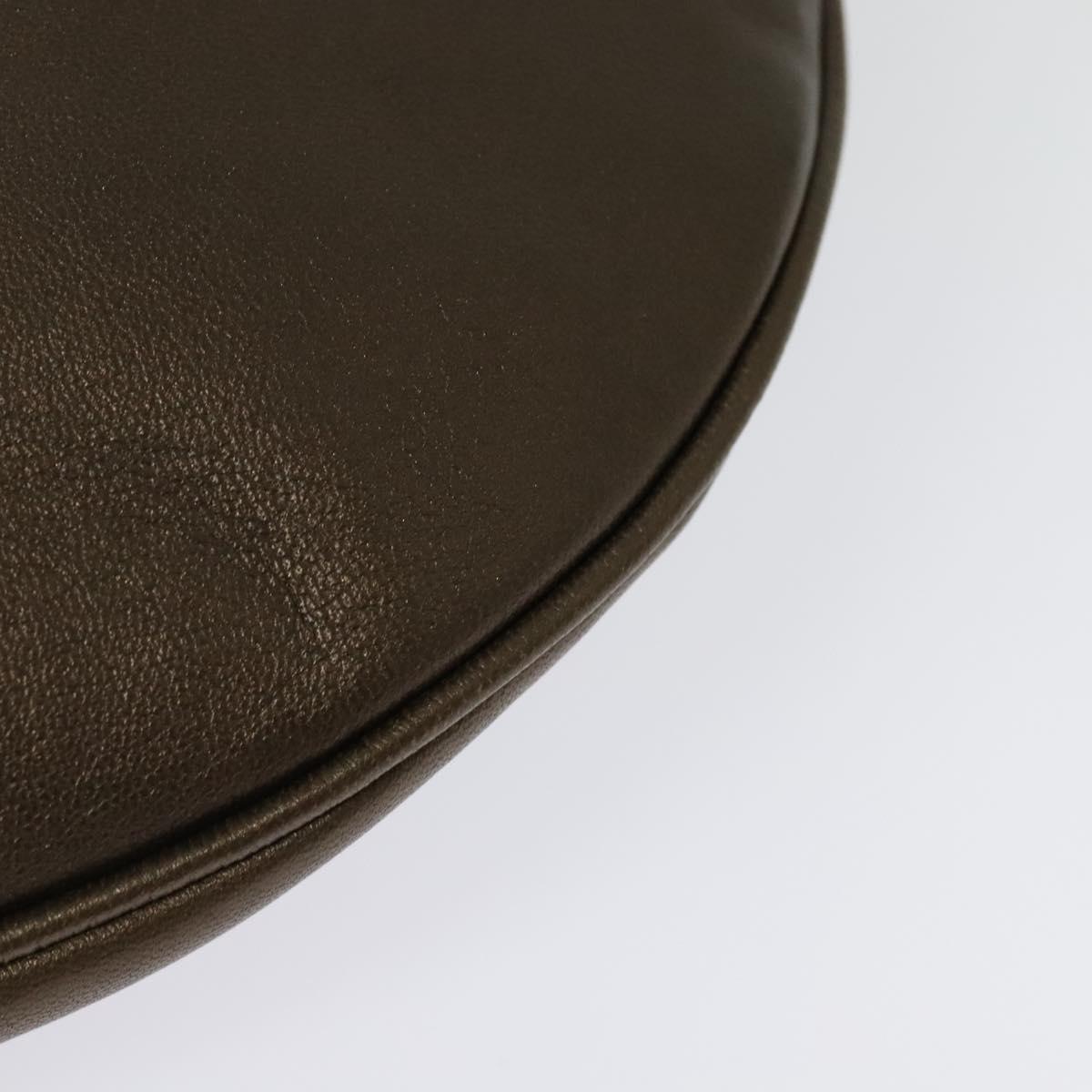 LOEWE Shoulder Bag Leather Metallic brown Auth 135002