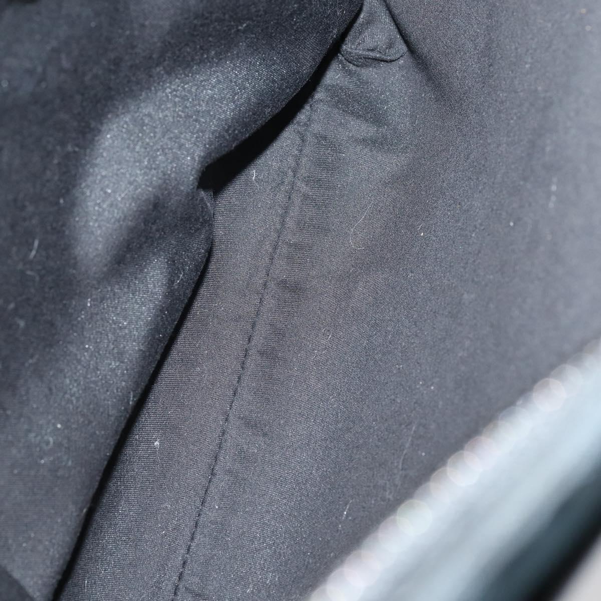 GUCCI GG Canvas Shoulder Bag Black Silver 122791 Auth 135007