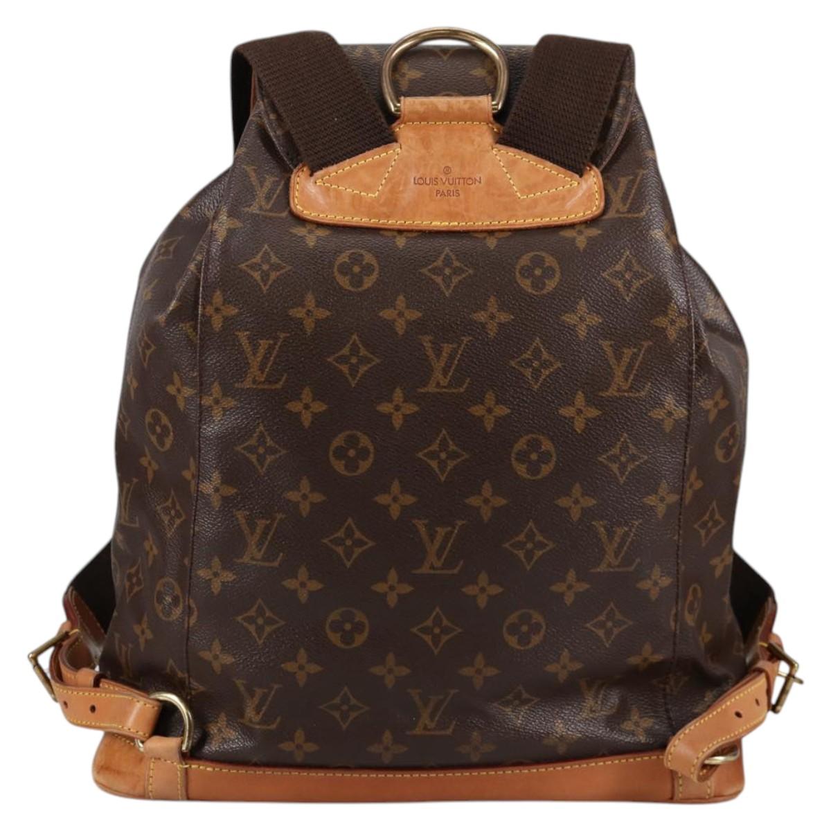 LOUIS VUITTON Monogram Montsouris GM Backpack M51135 LV Auth 135009