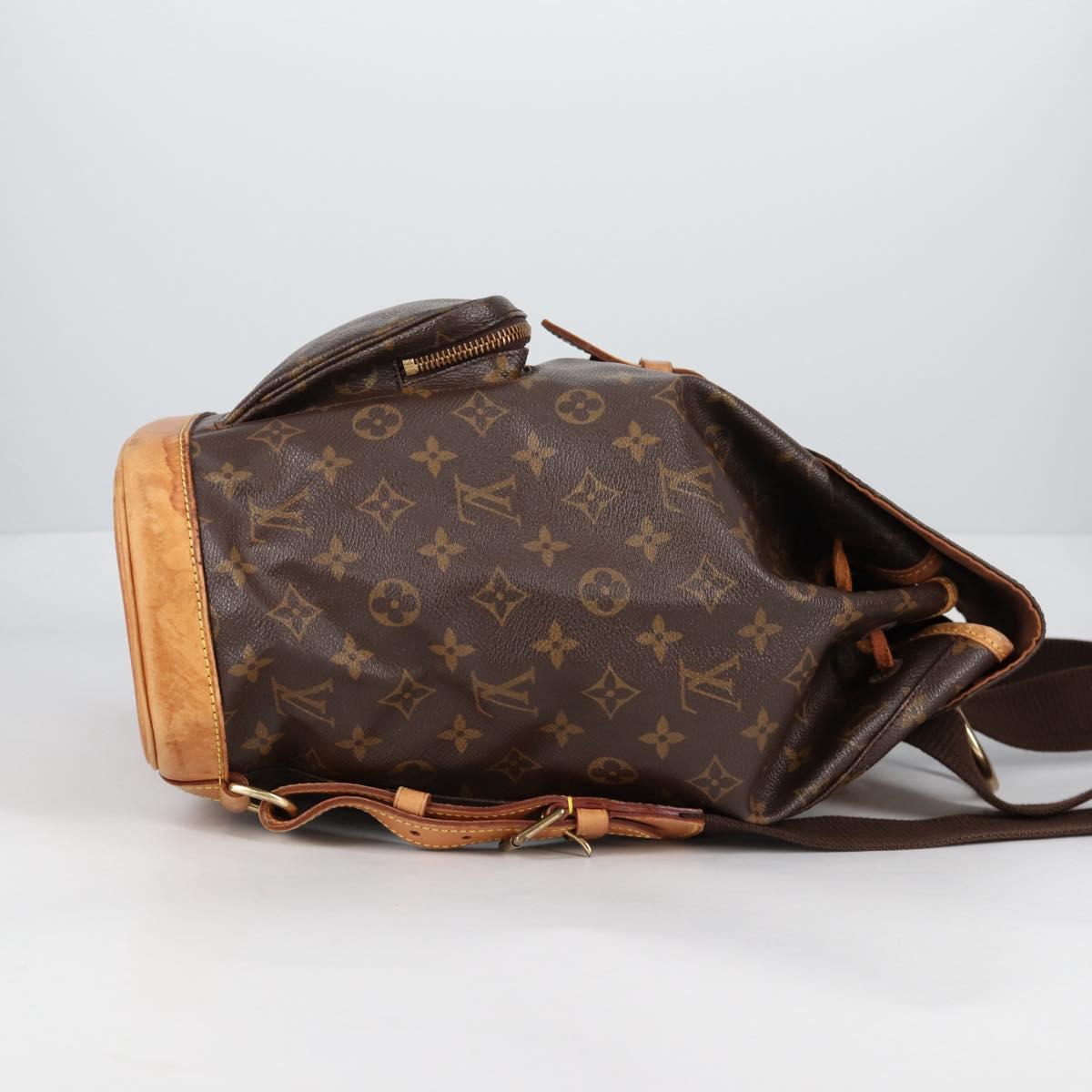 LOUIS VUITTON Monogram Montsouris GM Backpack M51135 LV Auth 135009
