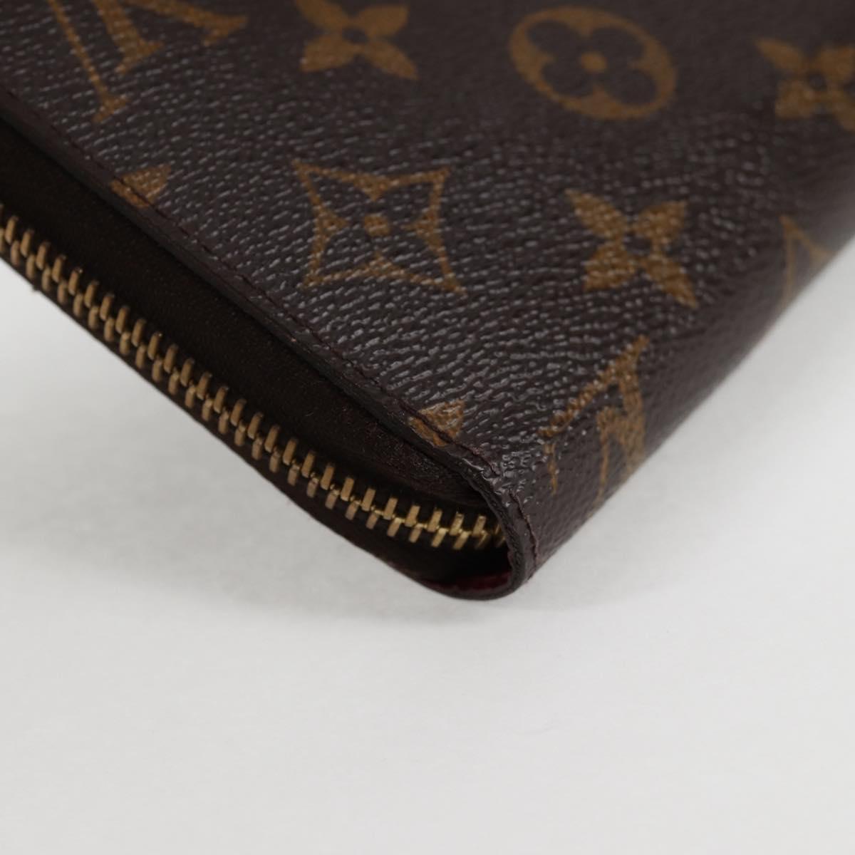 LOUIS VUITTON Monogram Zippy Wallet Long Wallet M42616 LV Auth 135010A