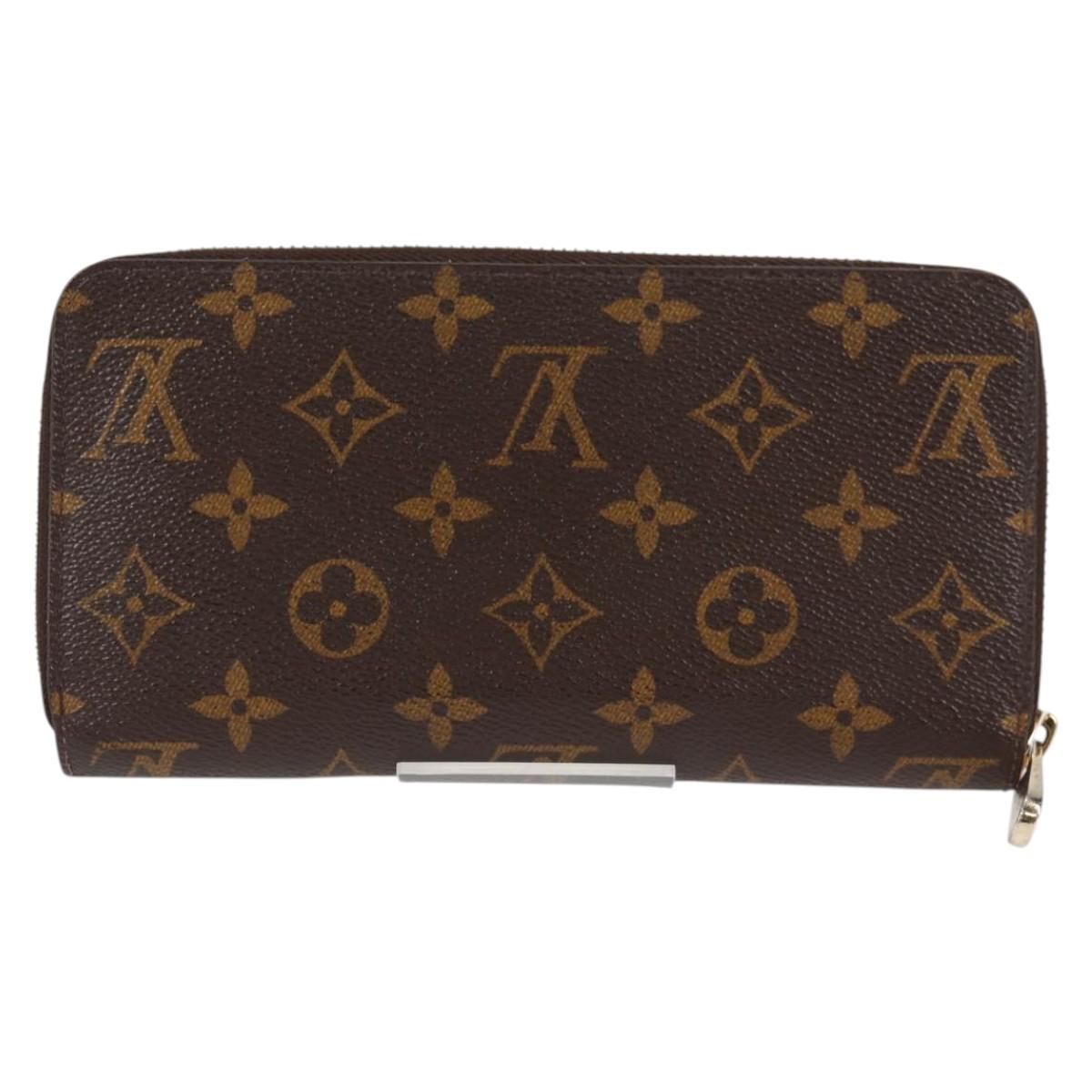LOUIS VUITTON Monogram Zippy Wallet Long Wallet M42616 LV Auth 135010A