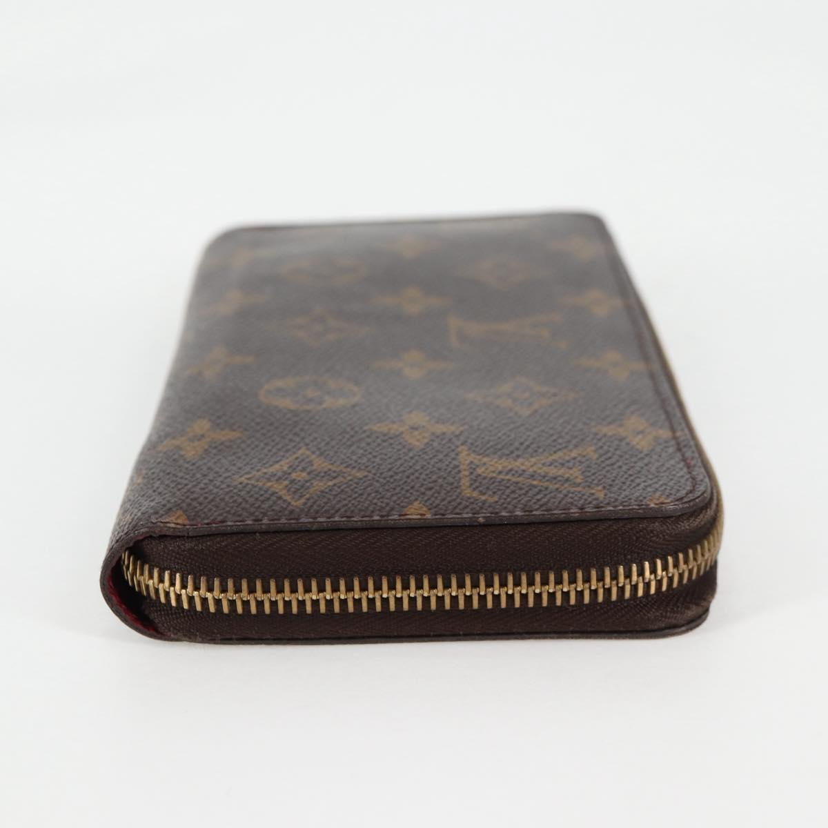 LOUIS VUITTON Monogram Zippy Wallet Long Wallet M42616 LV Auth 135010A