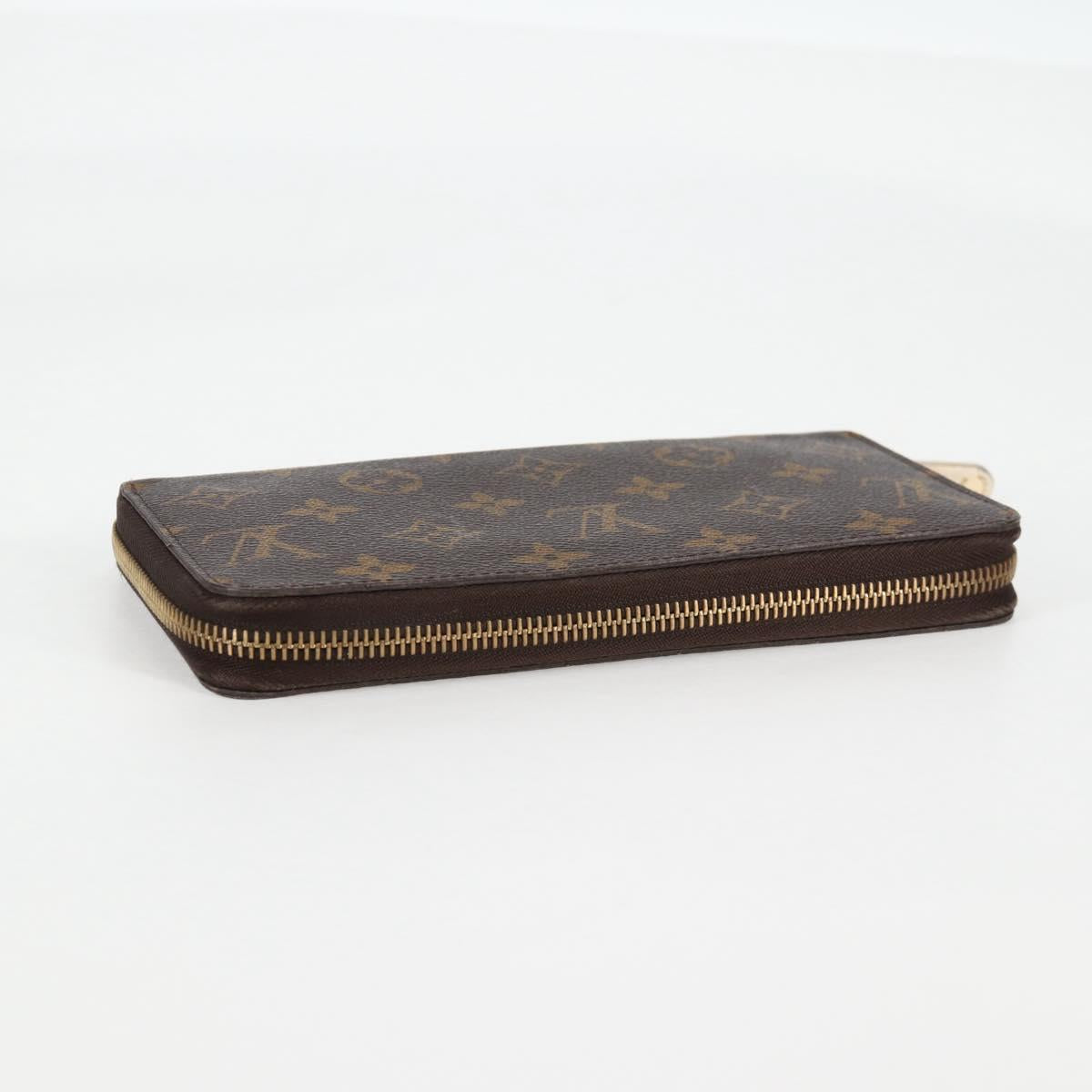 LOUIS VUITTON Monogram Zippy Wallet Long Wallet M42616 LV Auth 135010A
