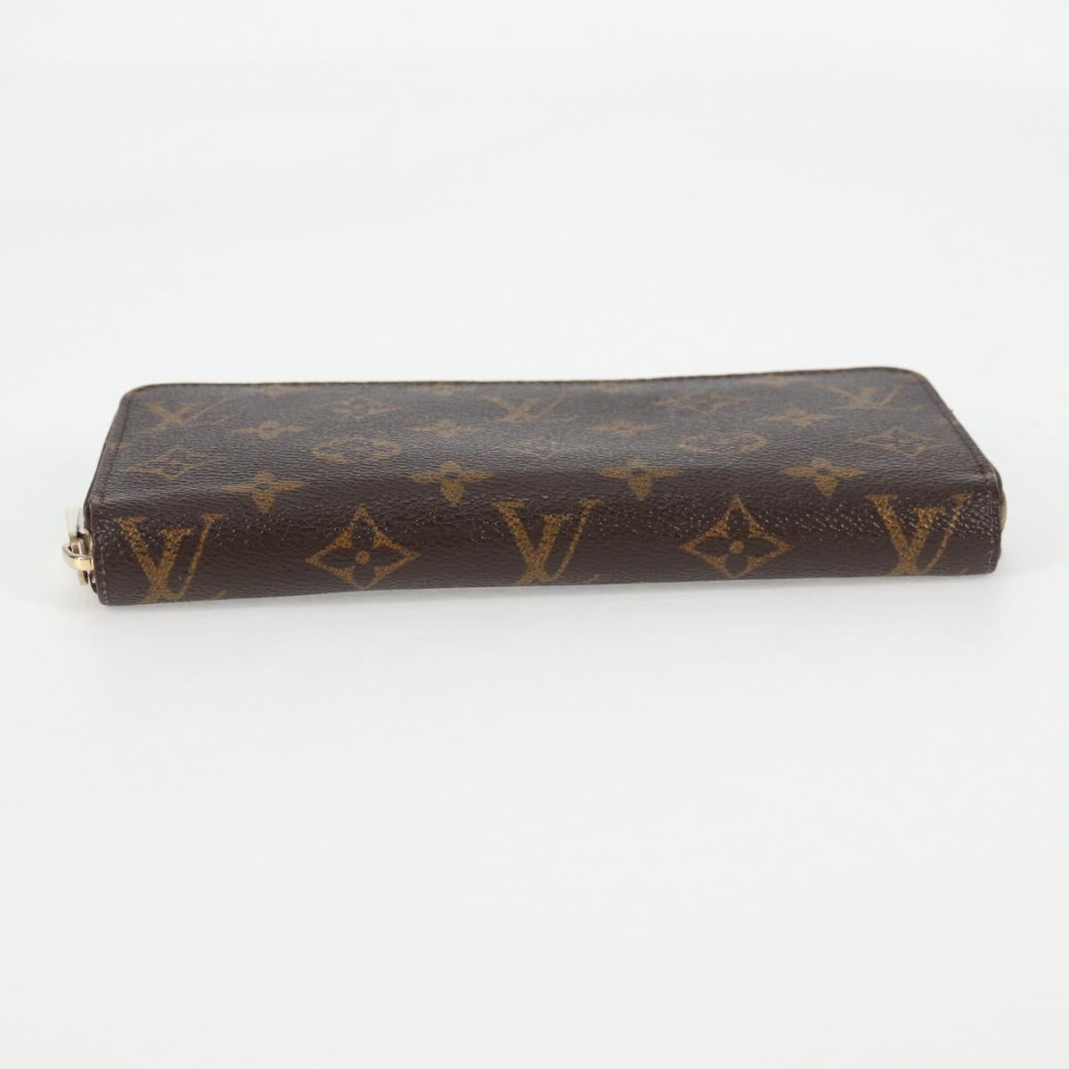 LOUIS VUITTON Monogram Zippy Wallet Long Wallet M42616 LV Auth 135010A
