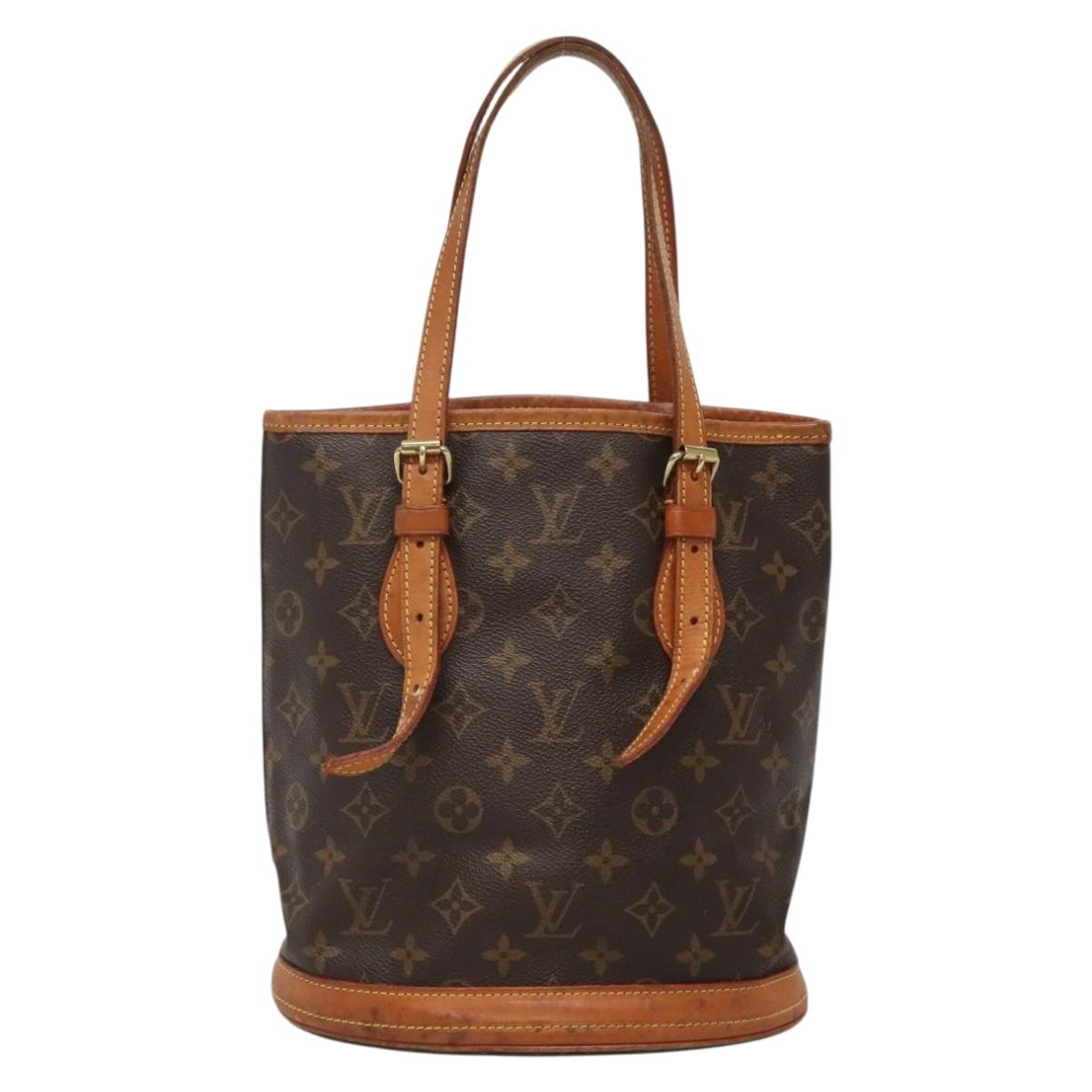 LOUIS VUITTON Monogram Bucket PM Shoulder Bag M42238 LV Auth 135033