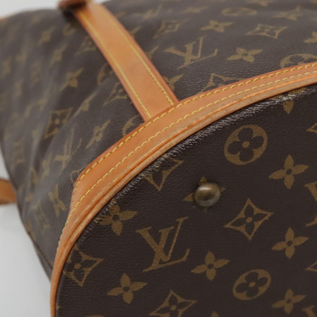 LOUIS VUITTON Monogram Bucket GM Shoulder Bag M42236 LV Auth 135034