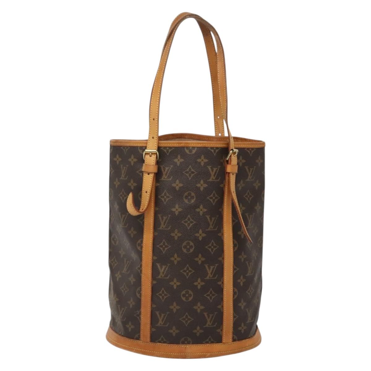 LOUIS VUITTON Monogram Bucket GM Shoulder Bag M42236 LV Auth 135034