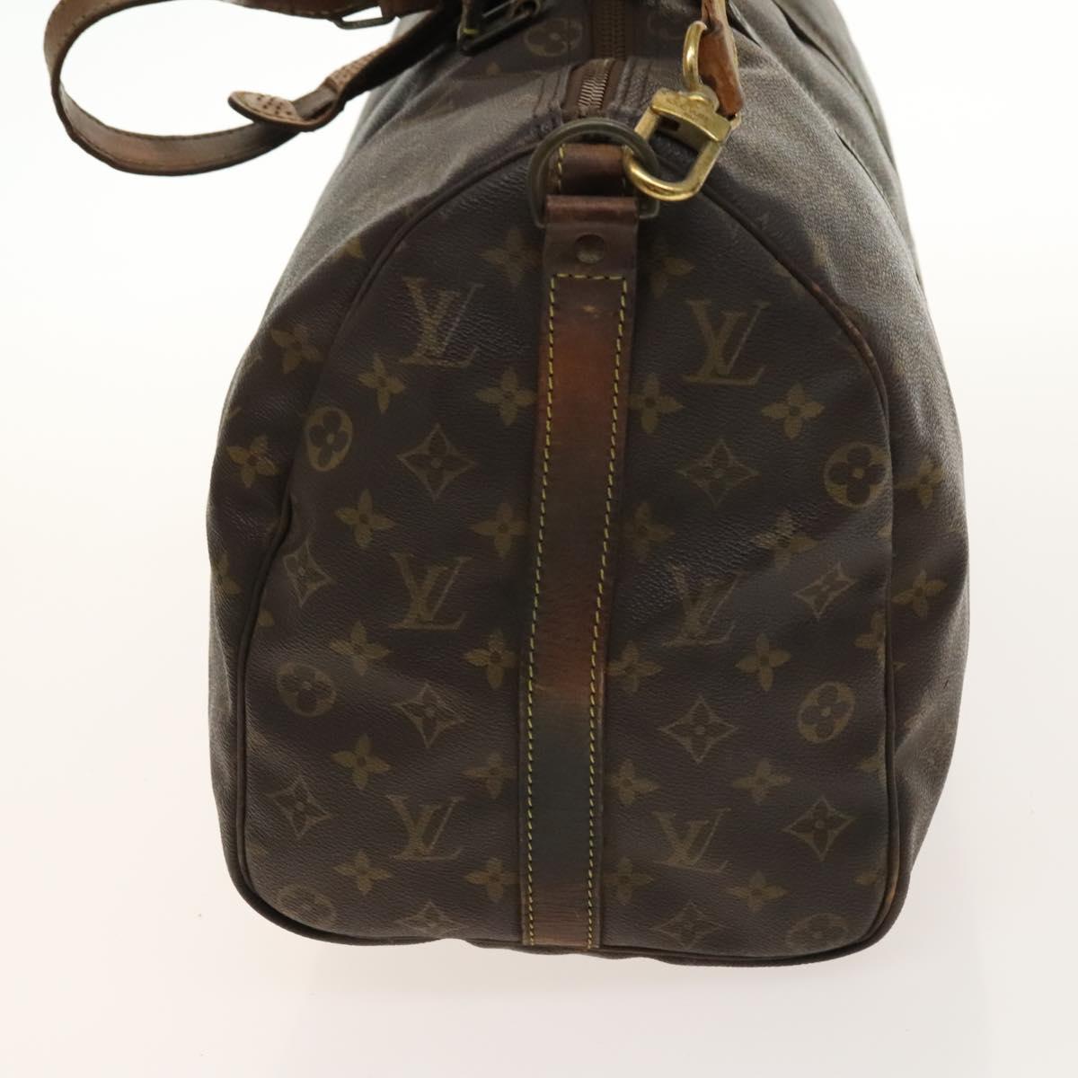 LOUIS VUITTON Monogram Keepall Bandouliere 45 Boston Bag M41418 LV Auth 135040