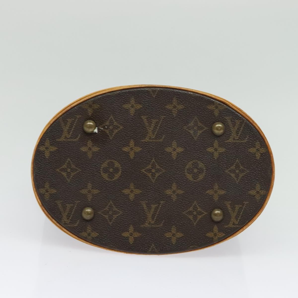 LOUIS VUITTON Monogram Bucket PM Shoulder Bag M42238 LV Auth 135054