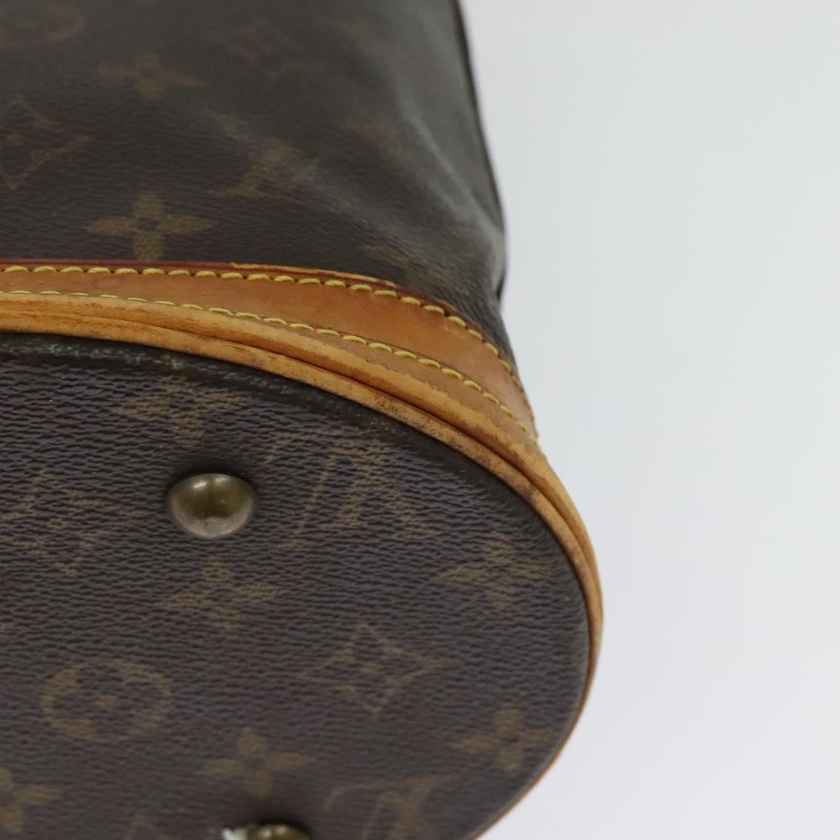 LOUIS VUITTON Monogram Bucket PM Shoulder Bag M42238 LV Auth 135054