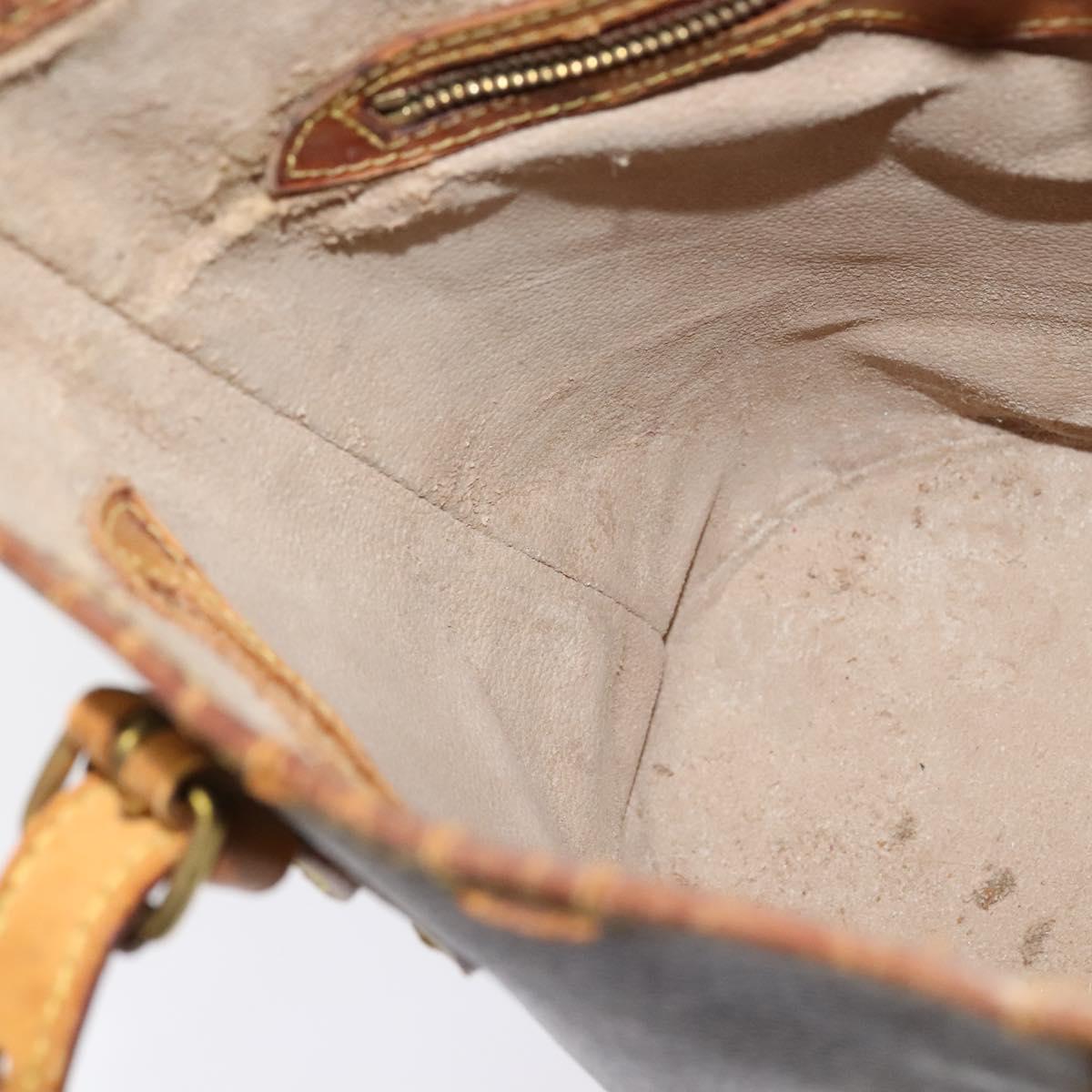 LOUIS VUITTON Monogram Bucket PM Shoulder Bag M42238 LV Auth 135054