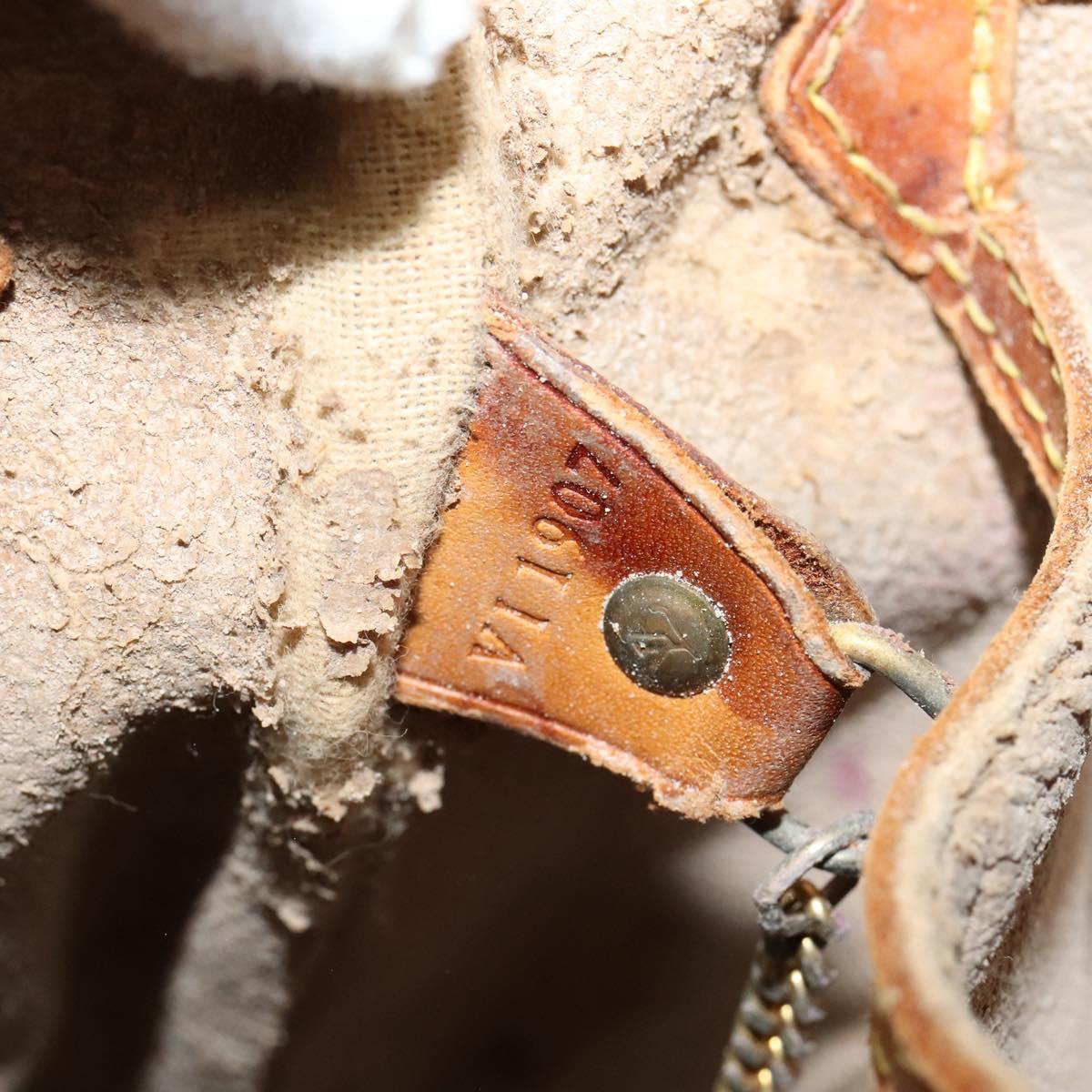 LOUIS VUITTON Monogram Bucket PM Shoulder Bag M42238 LV Auth 135054