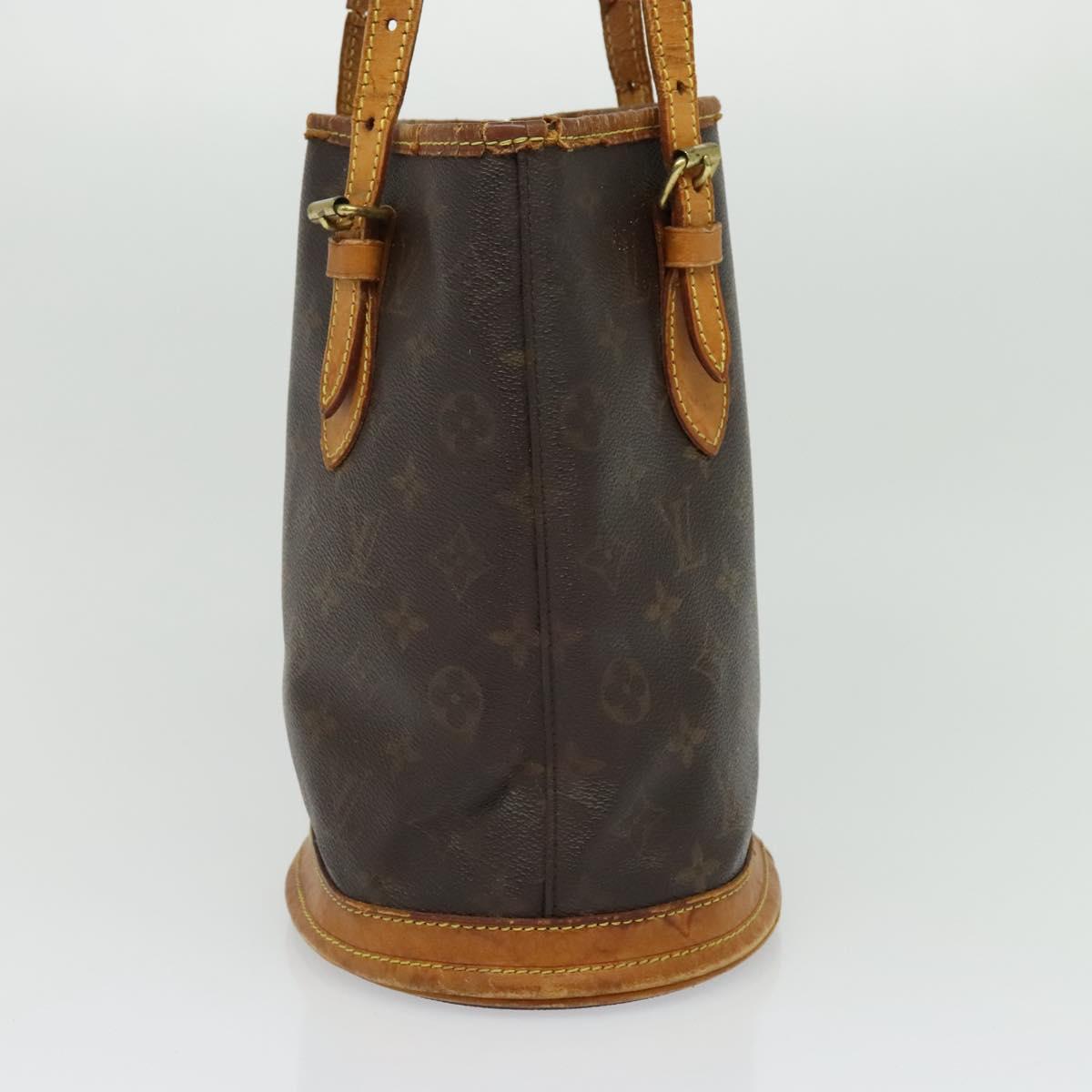 LOUIS VUITTON Monogram Bucket PM Shoulder Bag M42238 LV Auth 135054