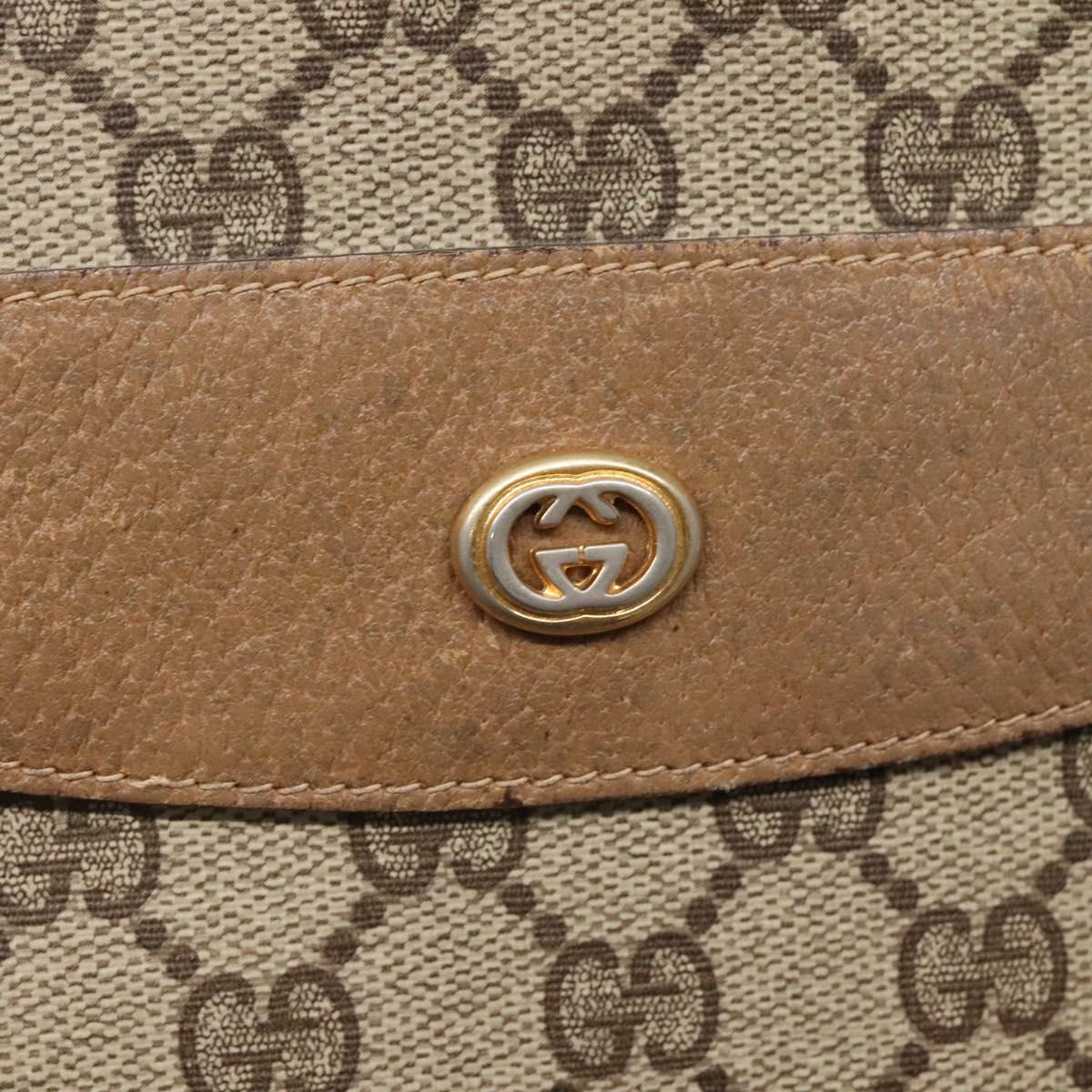 GUCCI GG Supreme Web Sherry Line Tote Bag PVC Beige Gold 39 02 091 Auth 135062