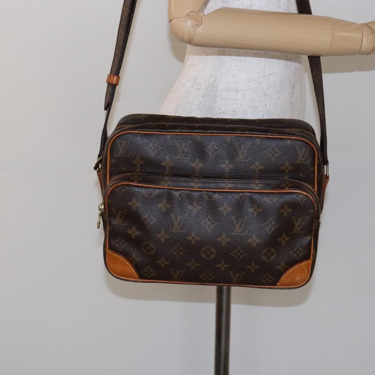 LOUIS VUITTON Monogram Nile Shoulder Bag M45244 LV Auth 135095