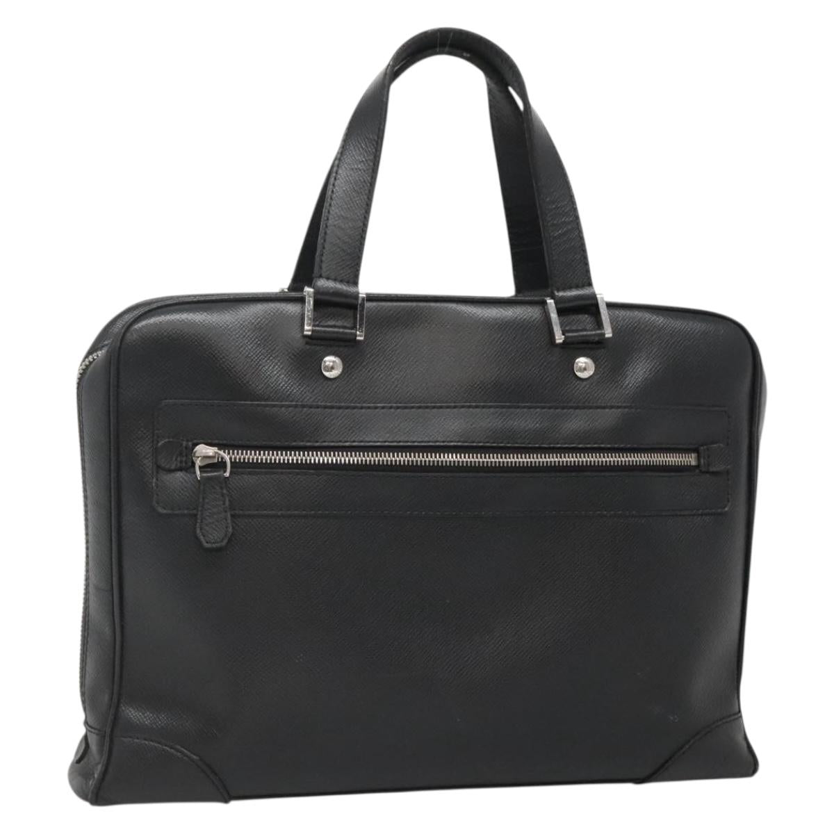 LOUIS VUITTON Taiga Igor Business Bag Boreal M31172 LV Auth 135105