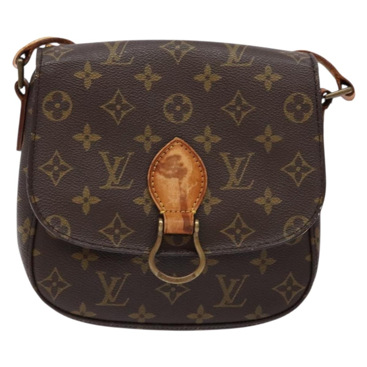 LOUIS VUITTON Monogram Monogram Saint Cloud MM Shoulder Bag M51243 Auth 135106