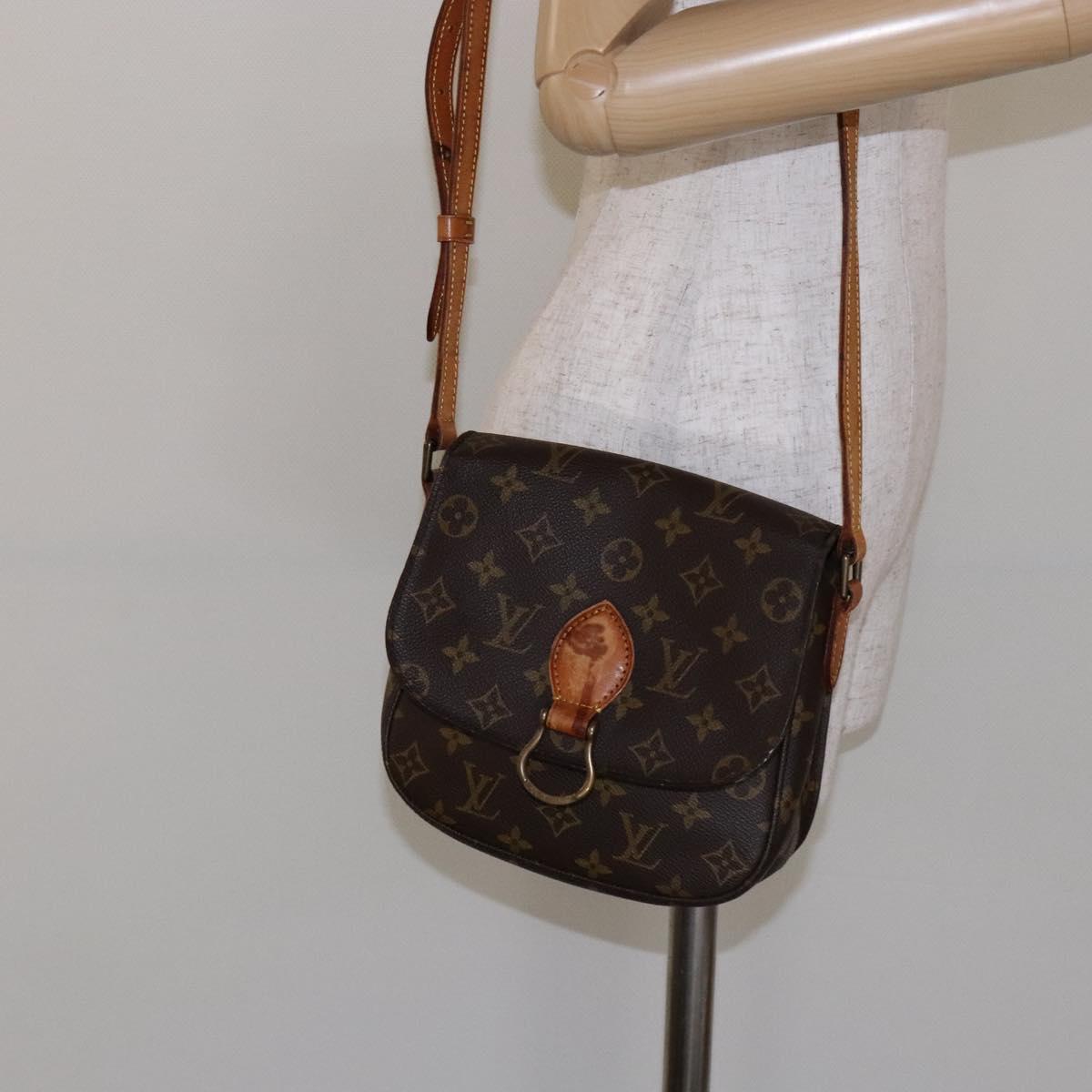 LOUIS VUITTON Monogram Monogram Saint Cloud MM Shoulder Bag M51243 Auth 135106