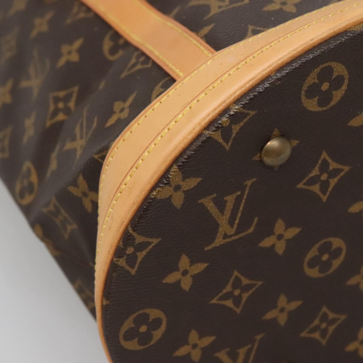LOUIS VUITTON Monogram Bucket GM Shoulder Bag M42236 LV Auth 135127