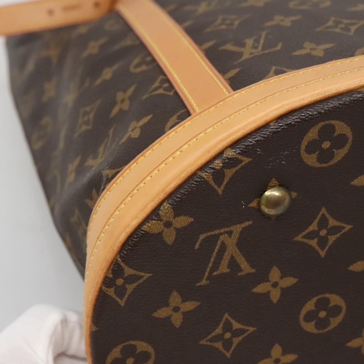LOUIS VUITTON Monogram Bucket GM Shoulder Bag M42236 LV Auth 135127