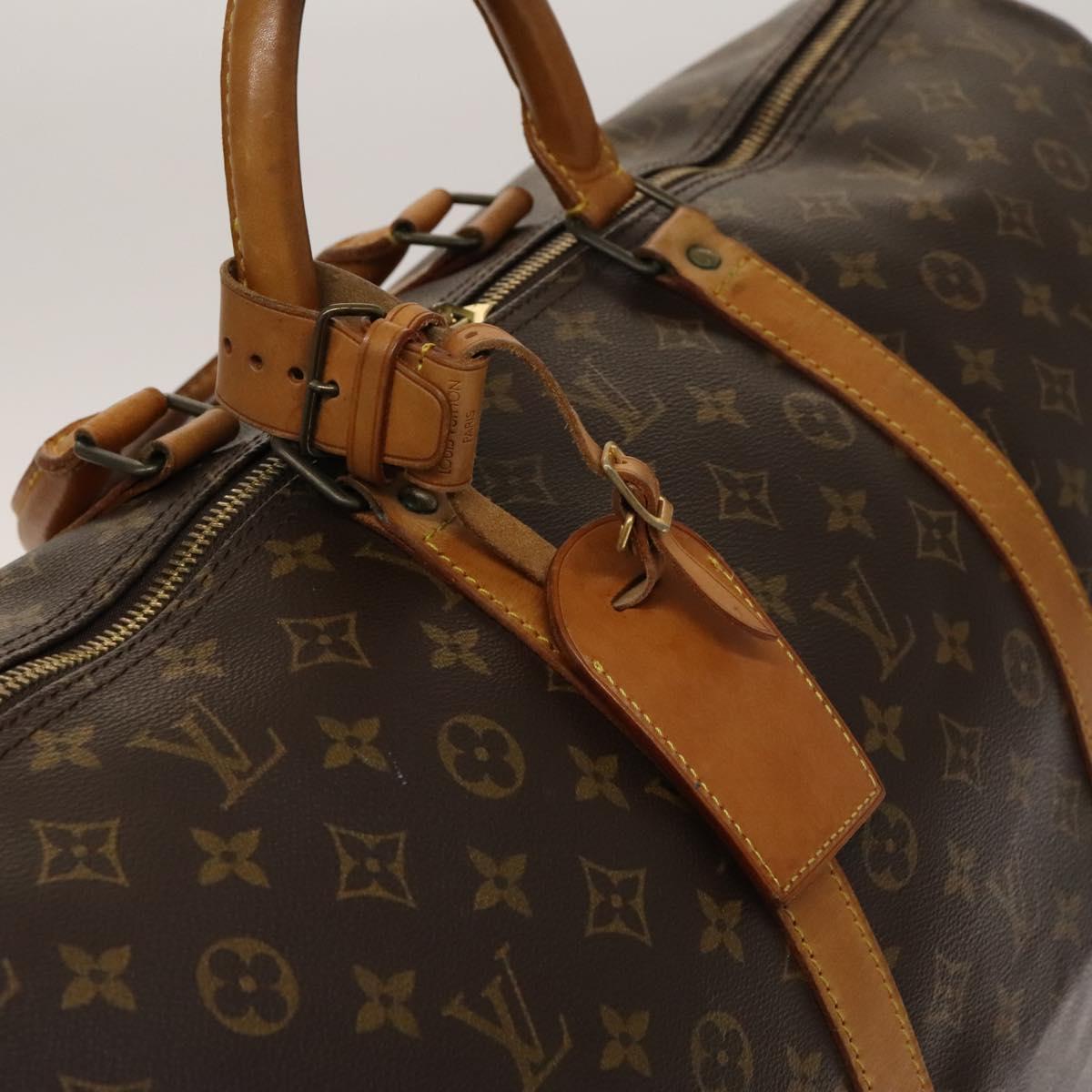 LOUIS VUITTON Monogram Keepall 55 Boston Bag M41424 LV Auth 135146