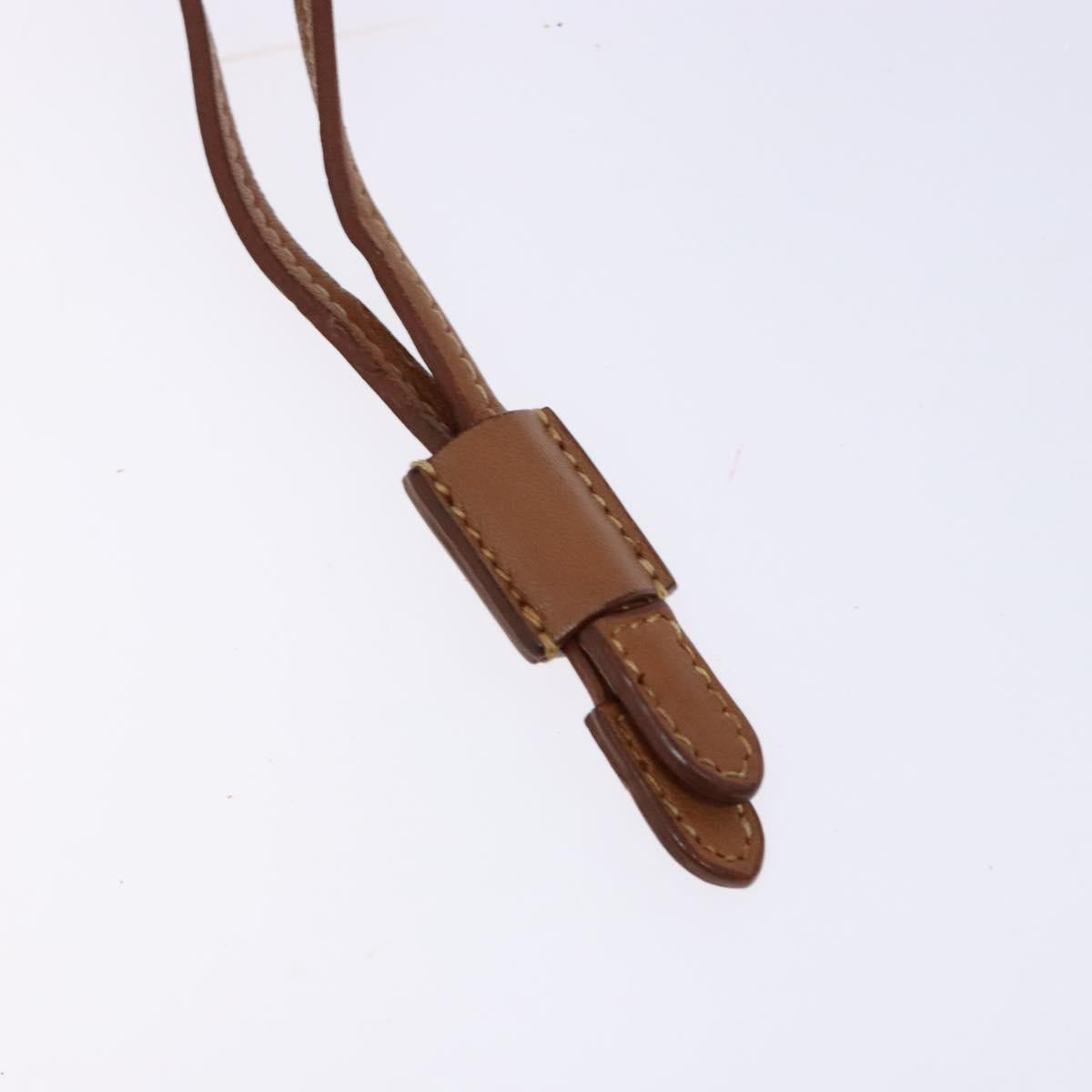 PRADA Hand Bag Nylon Beige Gold Auth 135148