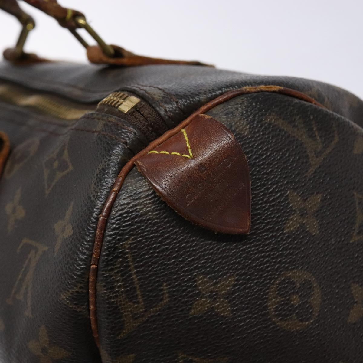 LOUIS VUITTON Monogram Speedy 30 Hand Bag M41526 LV Auth 135166