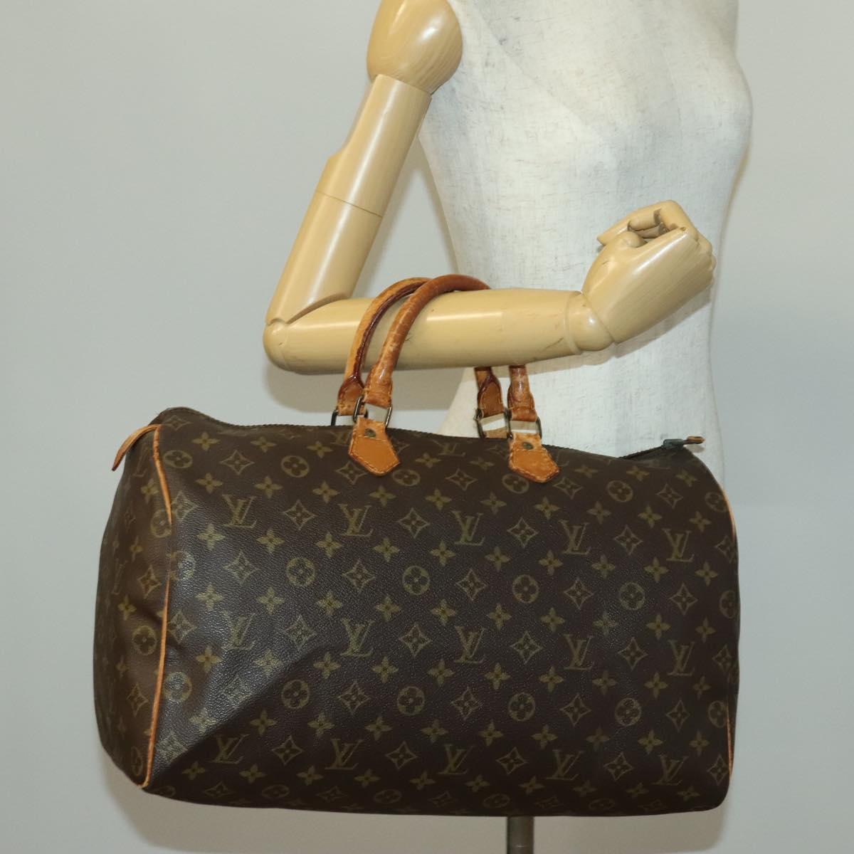 LOUIS VUITTON Monogram Speedy 40 Hand Bag M41522 LV Auth 135173