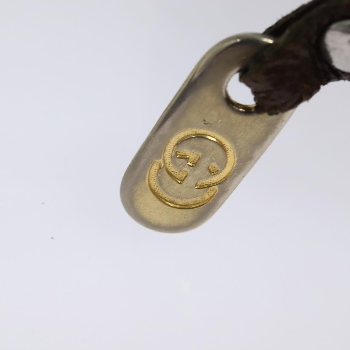 GUCCI GG Supreme Shoulder Bag PVC Beige Gold Auth 135178