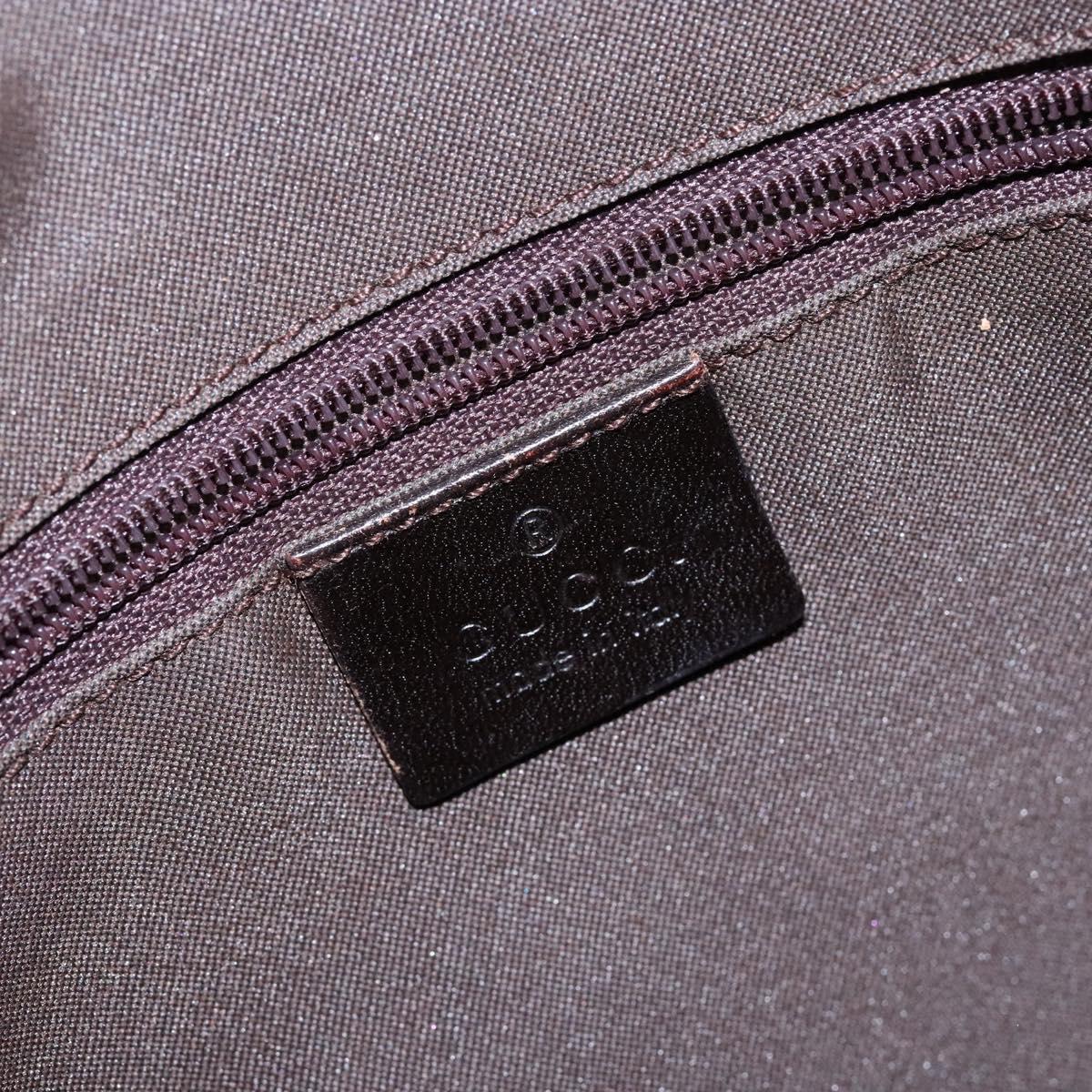 GUCCI GG Canvas Jackie Shoulder Bag Beige Silver 001 3734 Auth 135186