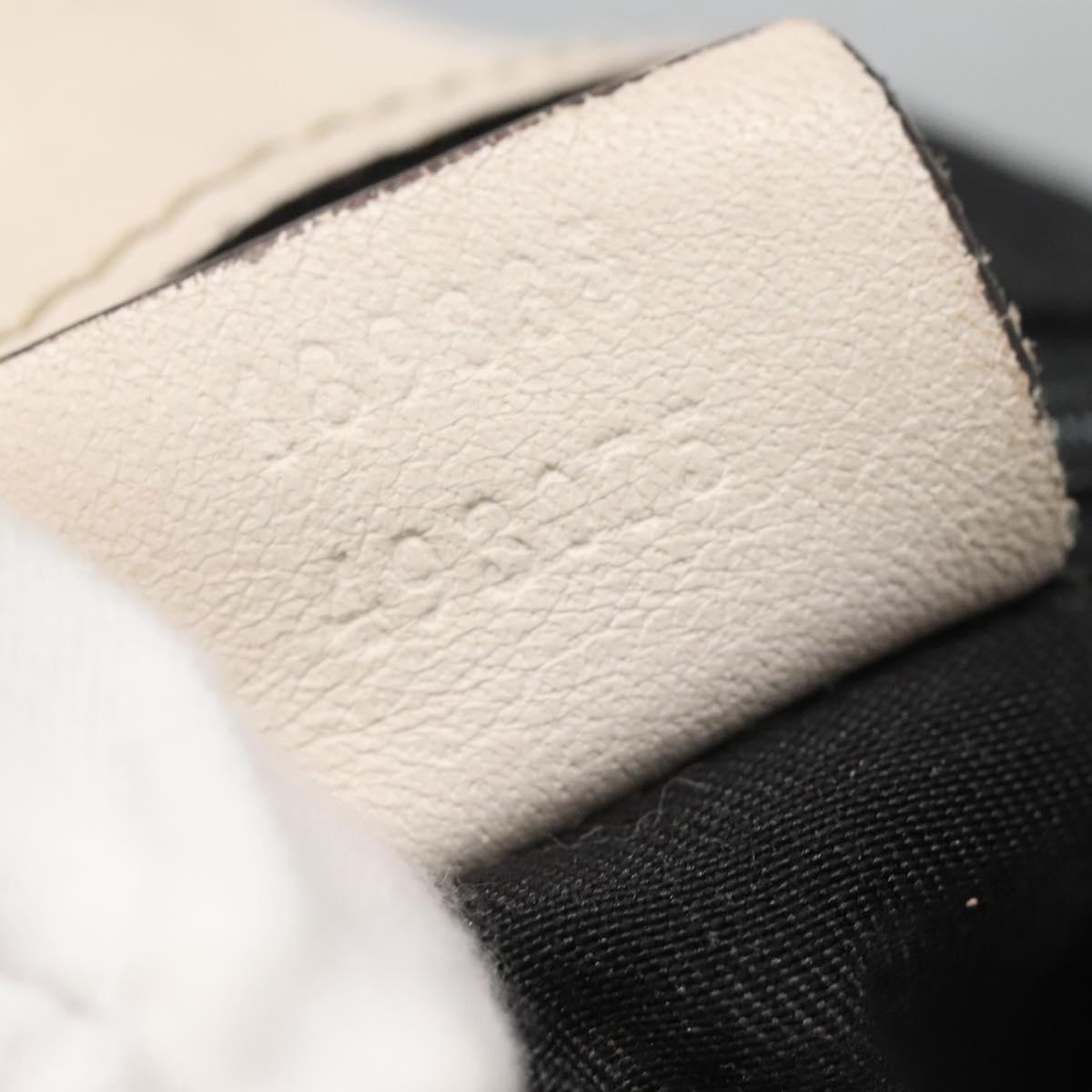 GUCCI Tote Bag Leather Ivory Gold 189835 Auth 135191