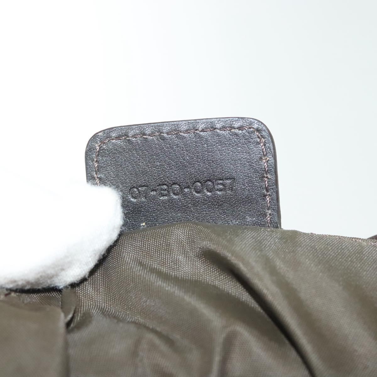 Christian Dior Trotter Canvas Hand Bag Khaki Auth 135198