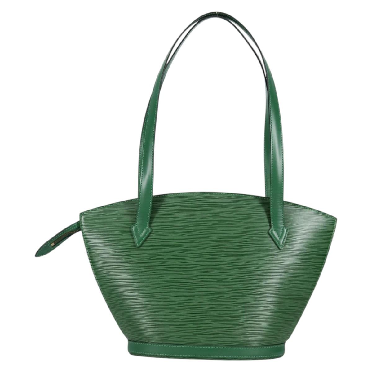LOUIS VUITTON Epi Saint Jacques Poignees Long Bag Green M52334 LV Auth 135222V